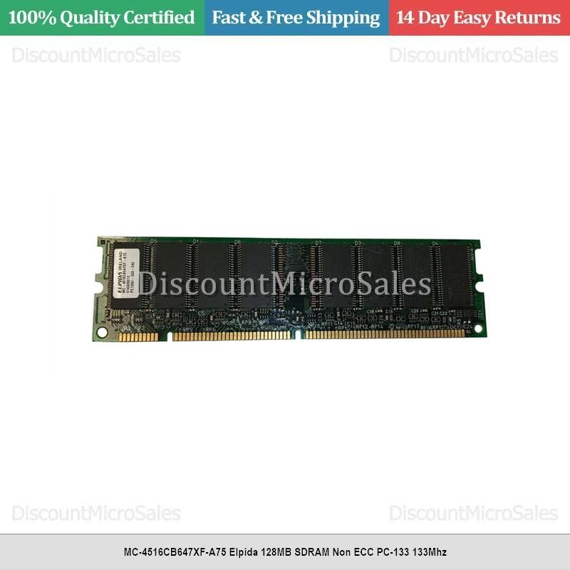 MC-4516CB647XF-A75 Elpida 128MB SDRAM Non ECC PC-133 133Mhz