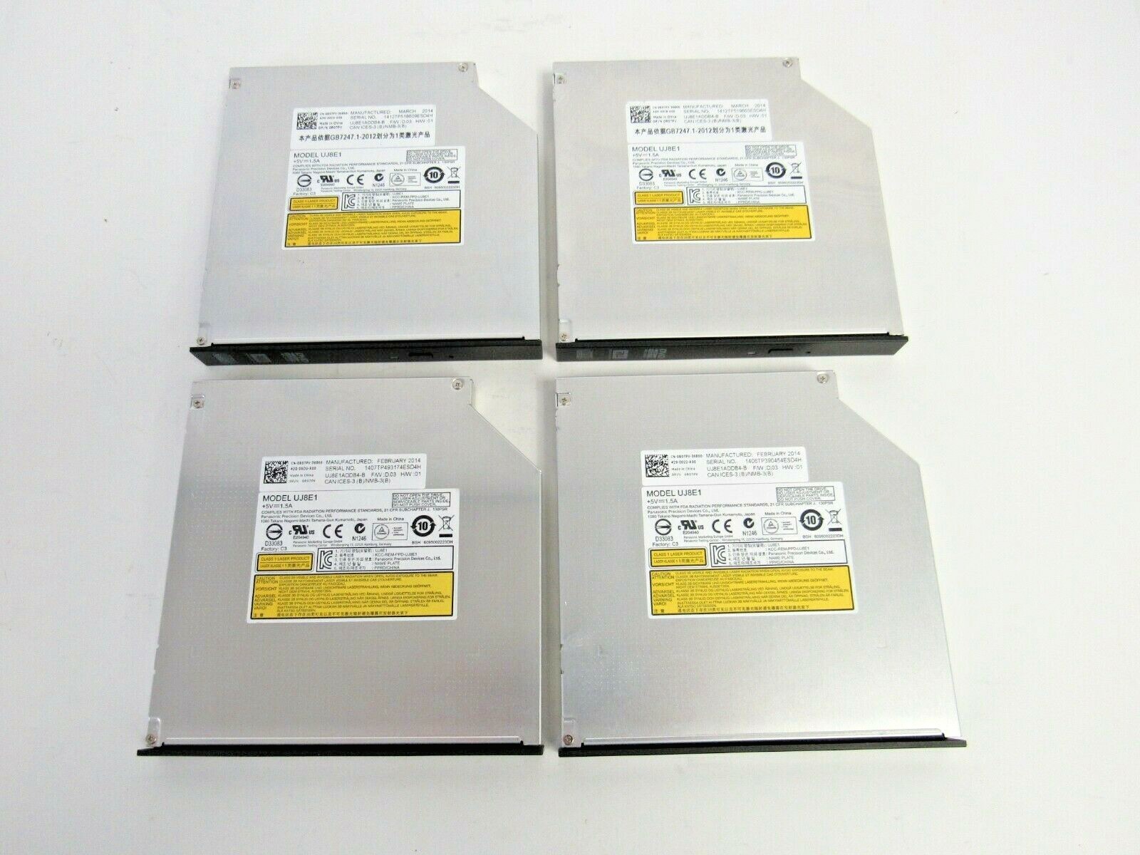 Dell (Lot of 4) R07PV Internal DVD±RW Black SATA Optical Drive     58-4