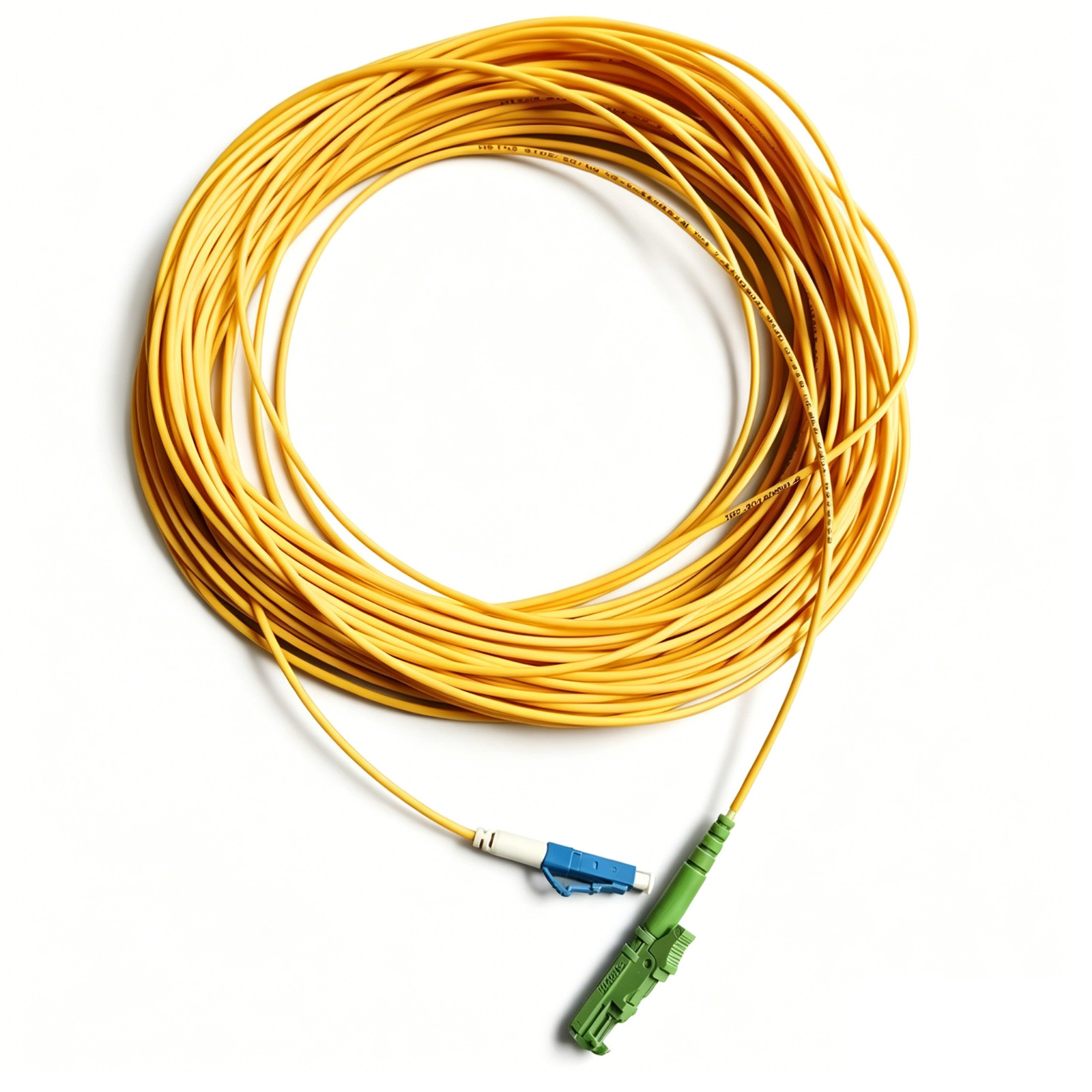 Fiber Optic Patch Cord E2000/APC to LC/UPC Single Mode G652D 2.0mm FTTH 1M-50M