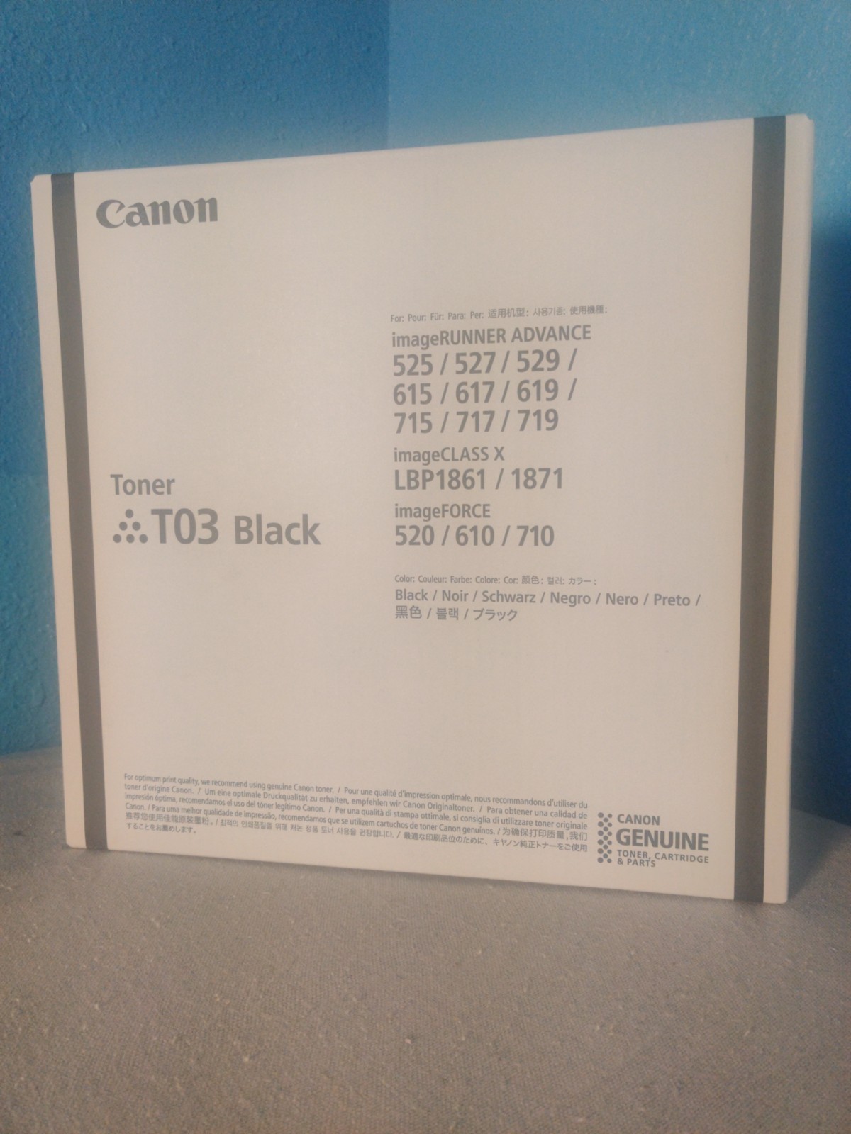 Genuine OEM Canon T03 Black Toner Cartridge 2725C001 - iR Adv 500/600/700 Series