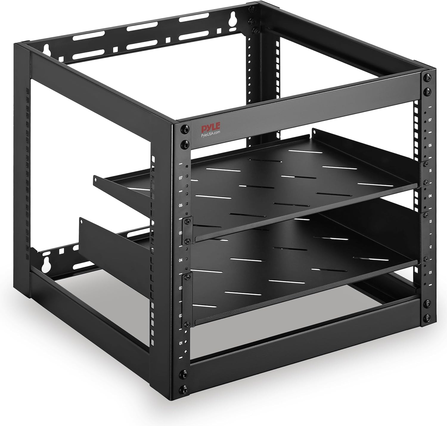 10U Advanced Open Frame Server Rack - Wall Mount Network Rack, Networking & AV G