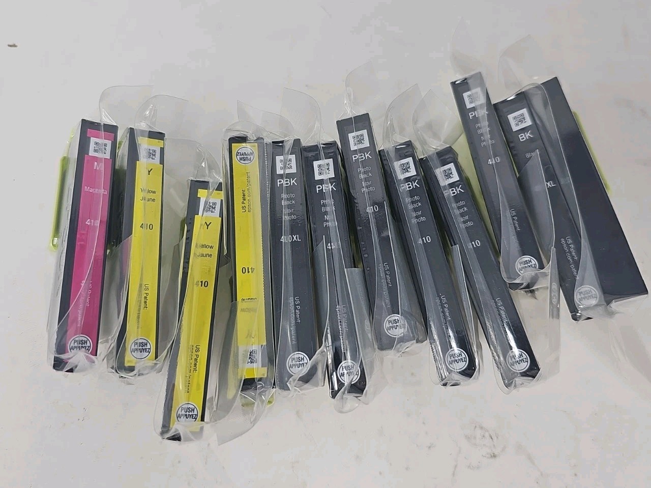 Lot of 11 Epson 410 410xl Black Magenta Yellow Ink Cartridge Genuine