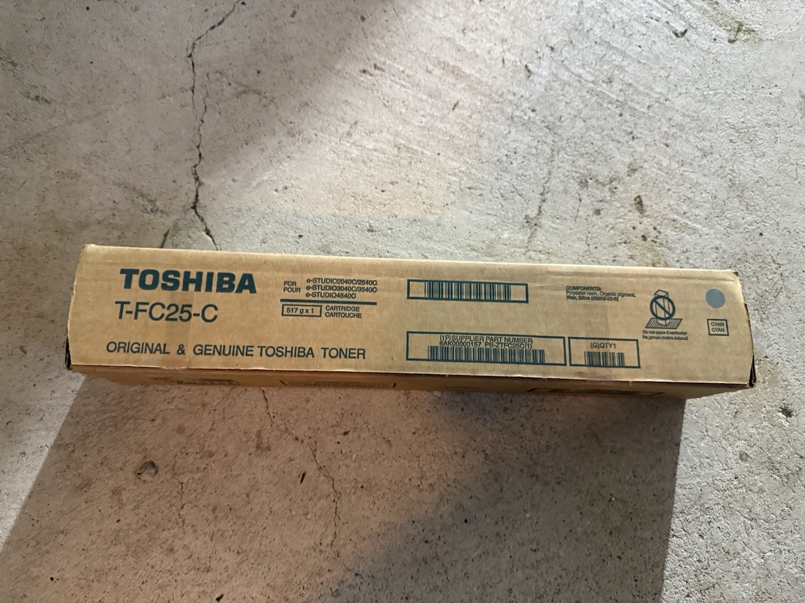 Toshiba T-FC25-C Genuine Cyan Toner Cartridge - Cyan BRAND NEW