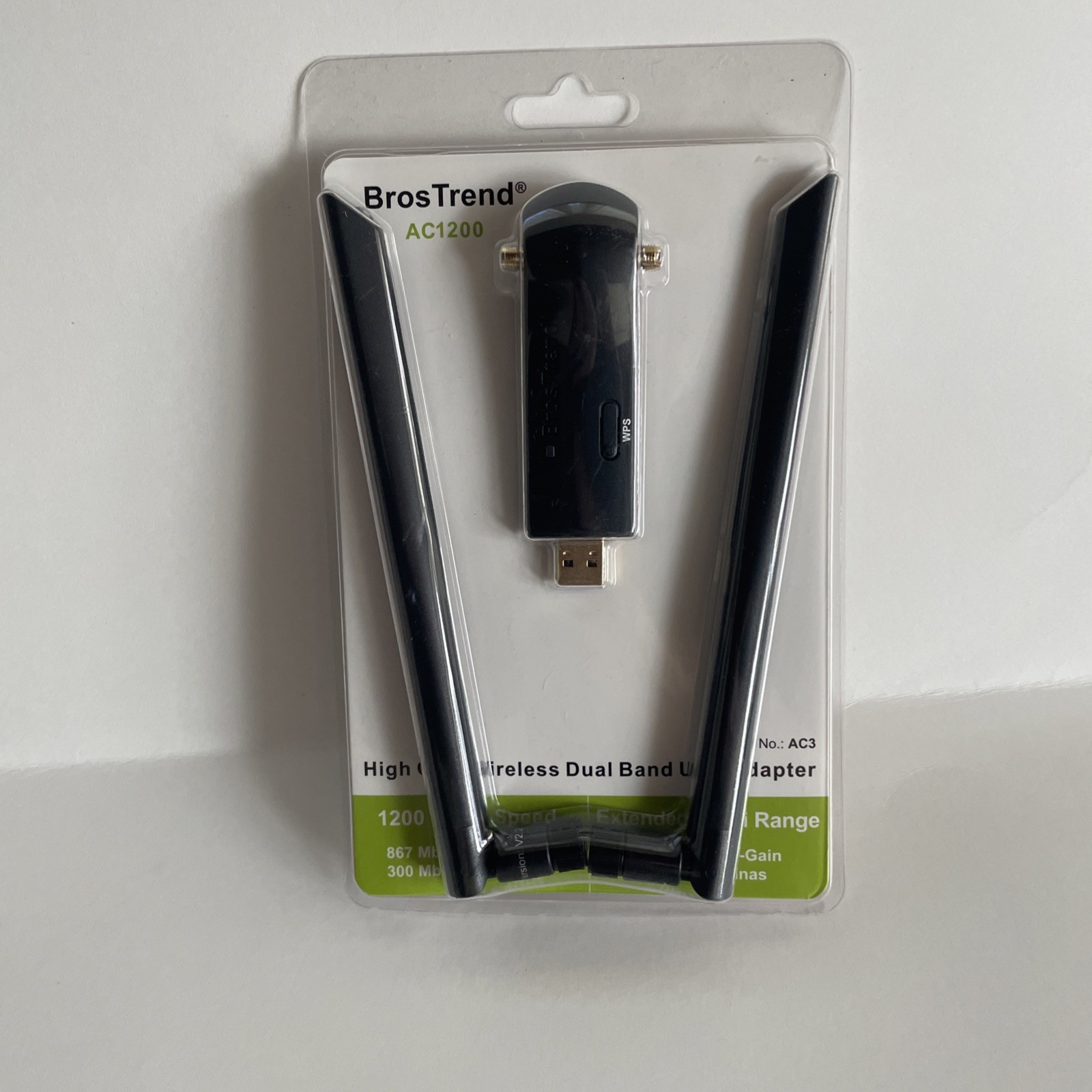 Bros Trend Wireless Dual Band USB Adapter AC1200 AC3 New