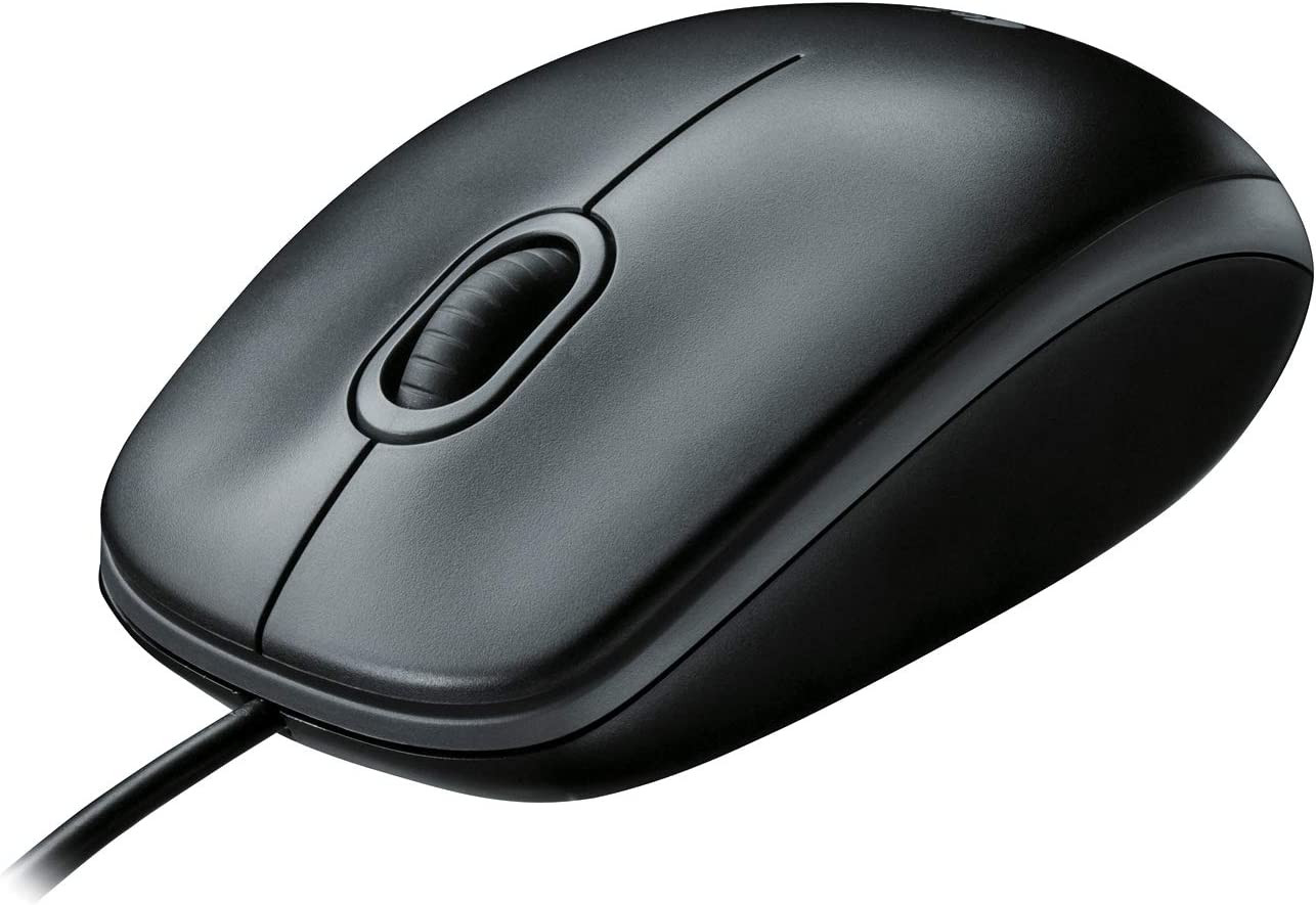 B100 Corded Mouse, Wired USB Mouse for Computers and Laptops, Right or Left Han