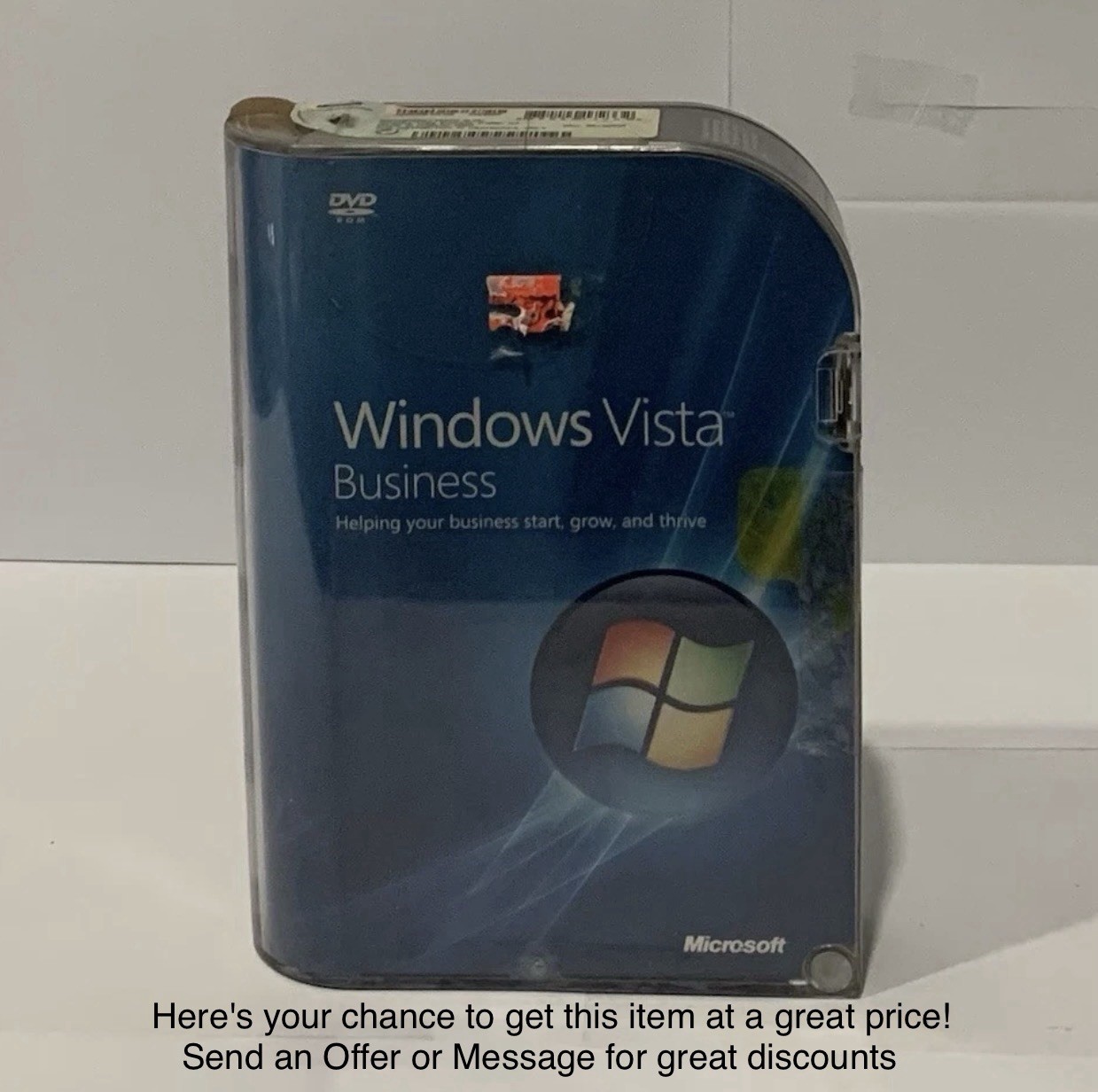 Microsoft Windows Vista Business Retail DVD English 1 Device OS 66J-00002