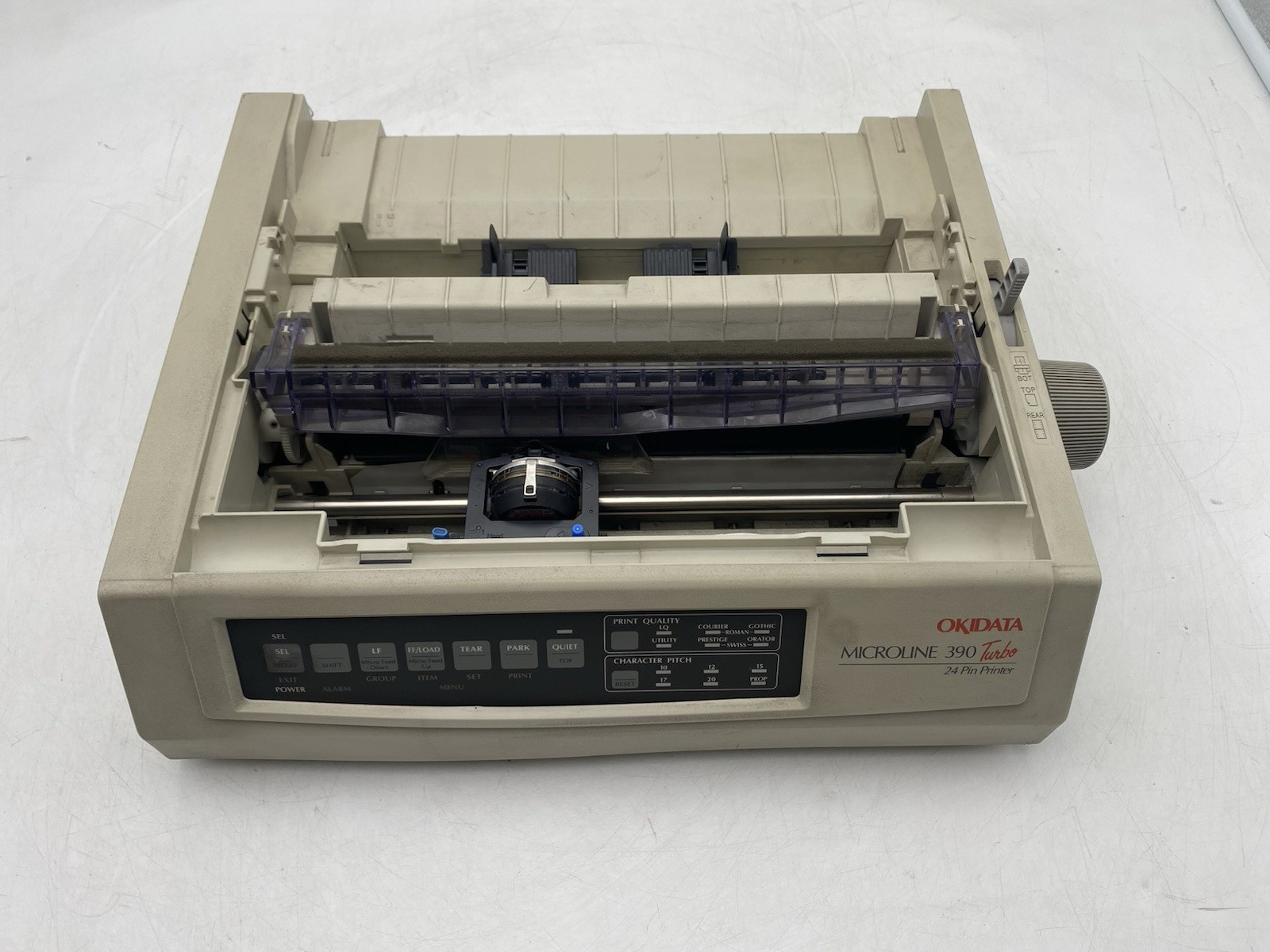 Okidata Microline 390 Turbo 24-Pin Dot Matrix Printer Model GE7200A For Parts