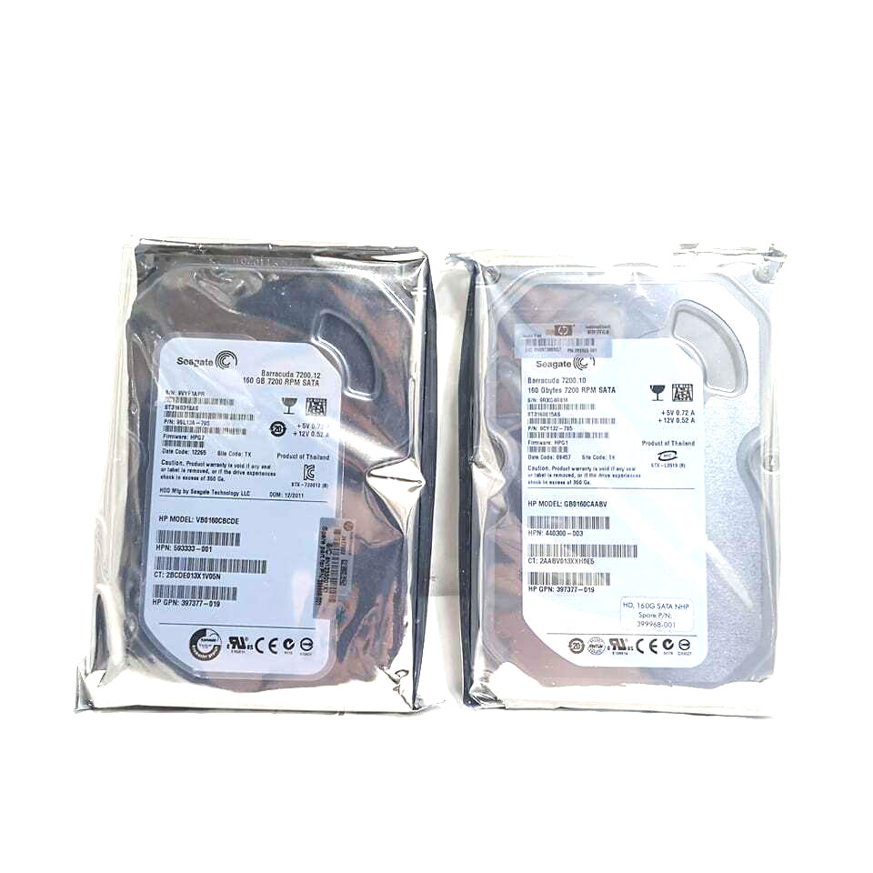 NEW  Seagate Barracuda 7200RPM 160GB Hardrives ST3160815AS ST3160318AS (X2)