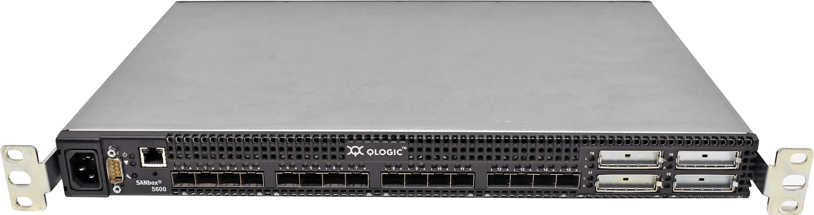 QLogic SANbox 5600 SB5600Q-08A B 31131-07 B 16-Port Stackable FC Switch 5GBICs 
