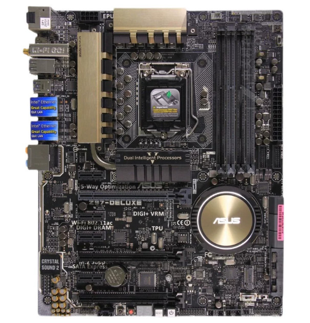 ASUS Z97-DELUXE motherboard LGA1150 DDR3 ATX HDMI+DP 32G test OK