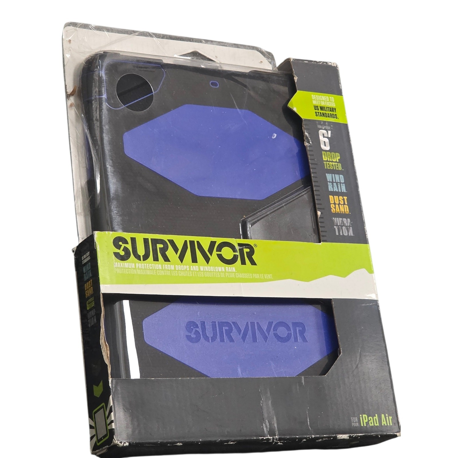 Griffin Survivor Case for iPad Air (1st Gen) - Black/Blue - NEW (Other)