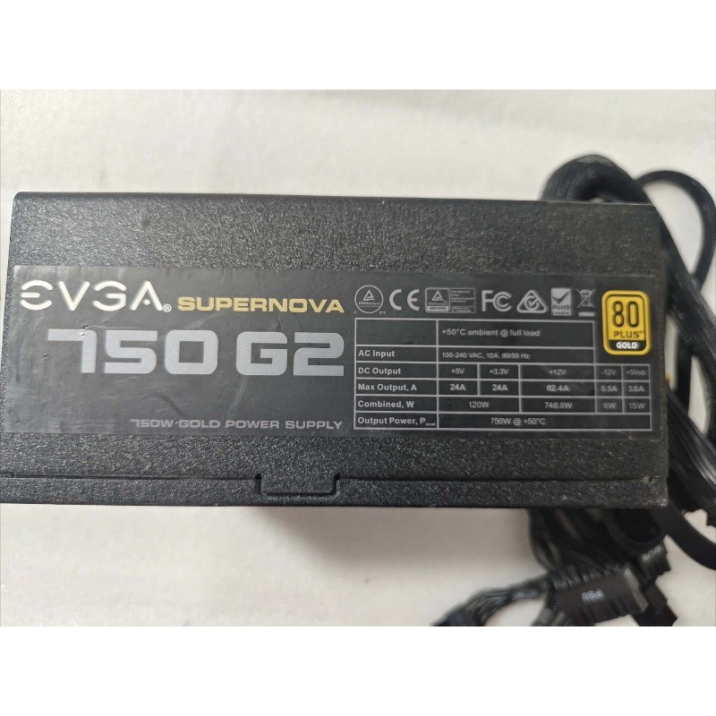EVGA SuperNOVA 750 G2 750W 80 Plus Gold Fully Modular Power Supply Fully Tested