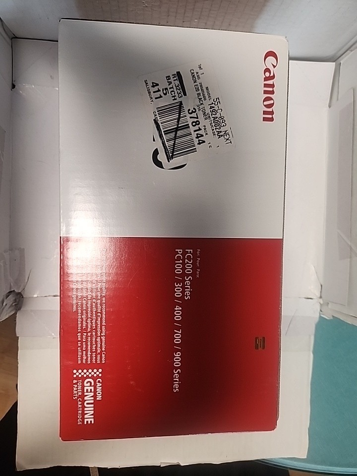 Canon E20 Black Toner Cartridge OEM Sealed for PC 300 400 500 Laser Printer New