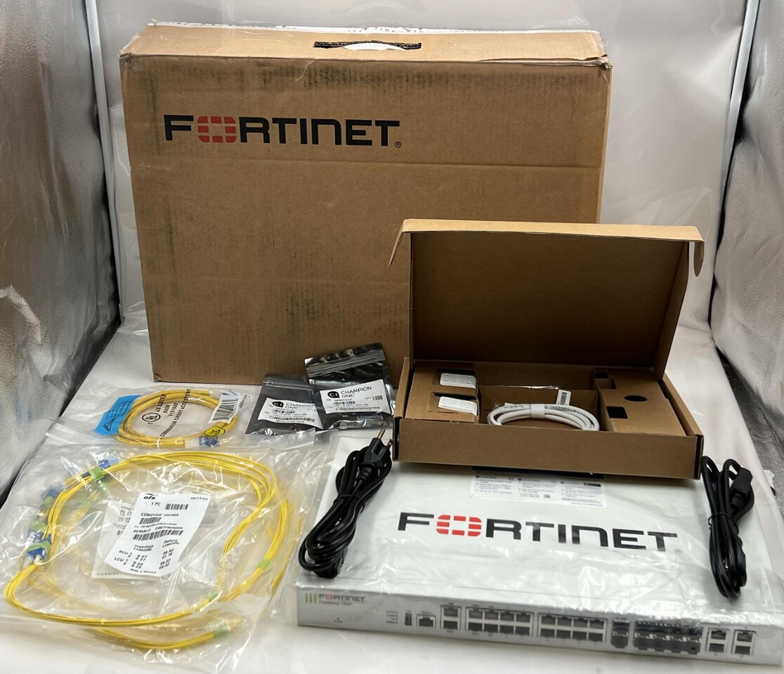 FORTINET FG-100F FORTIGATE-100F FIREWALL APPLIANCE 22 GIGABIT ETHERNET RJ45 PORT