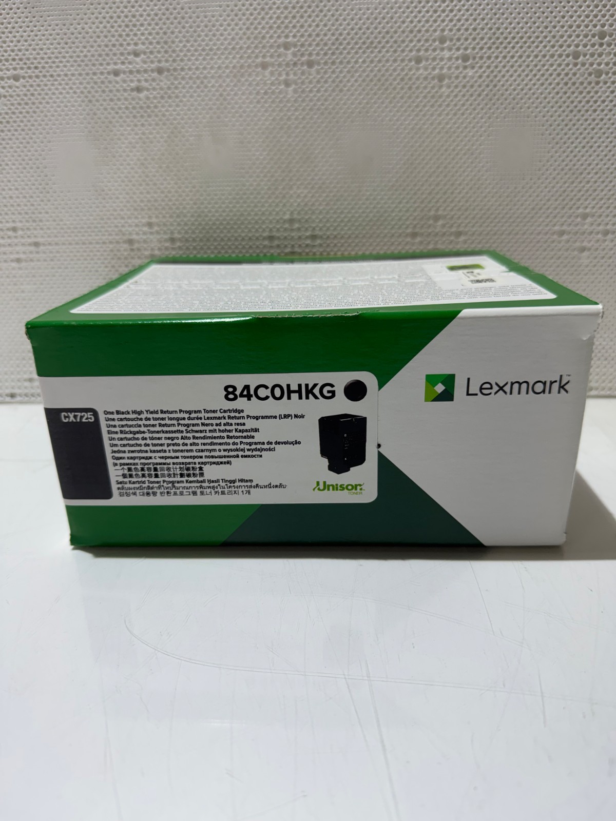 LEXMARK 84C0HKG HIGH YIELD BLACK TONER CARTRIDGE SEALED FOR CX725 *QTY