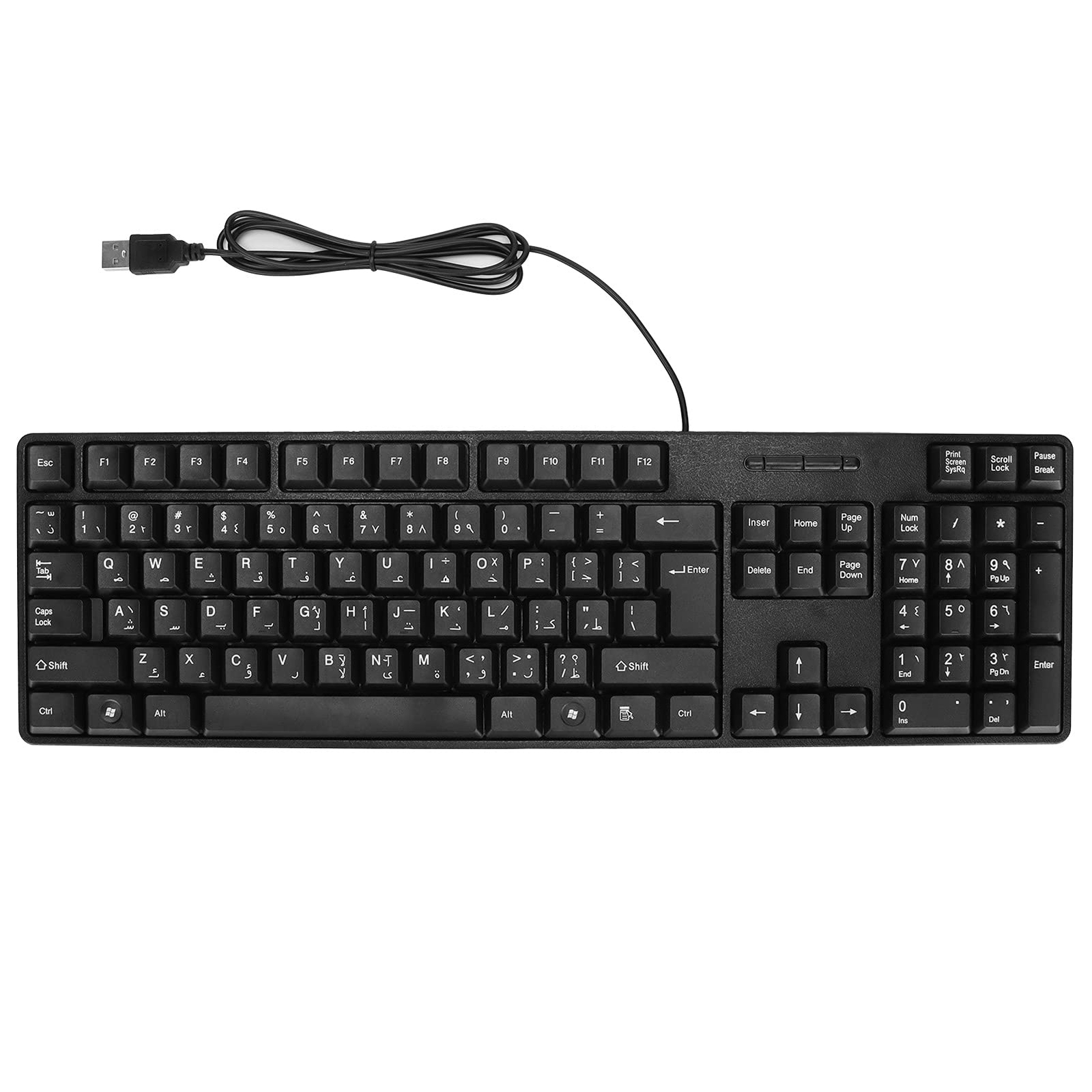 MC-689 USB Wired Computer Keyboard Arabic Keyboard/English PC Keyboard Ergono...