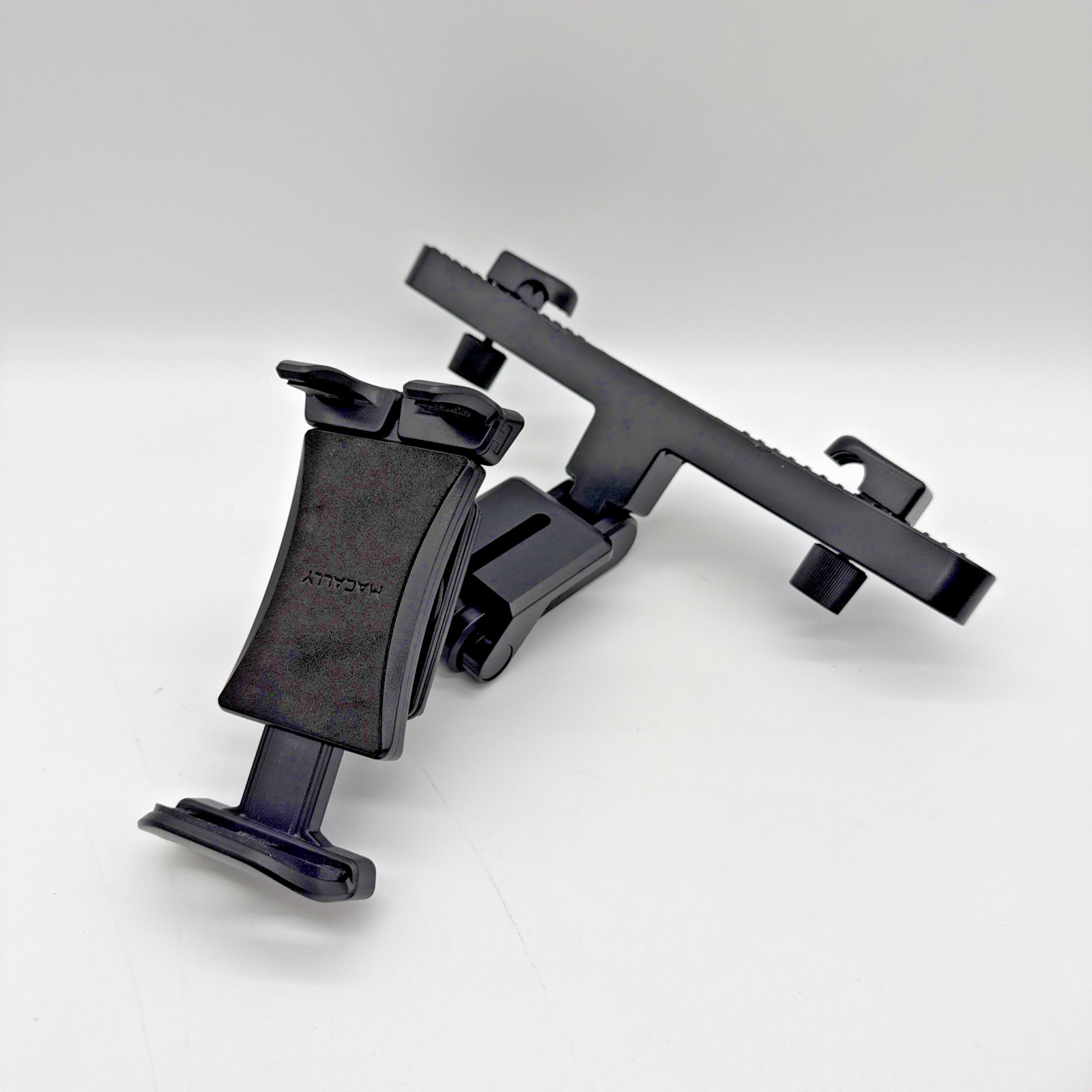 Macally Car Headrest Tablet Holder, Adjustable iPad Car Mount for Kids in