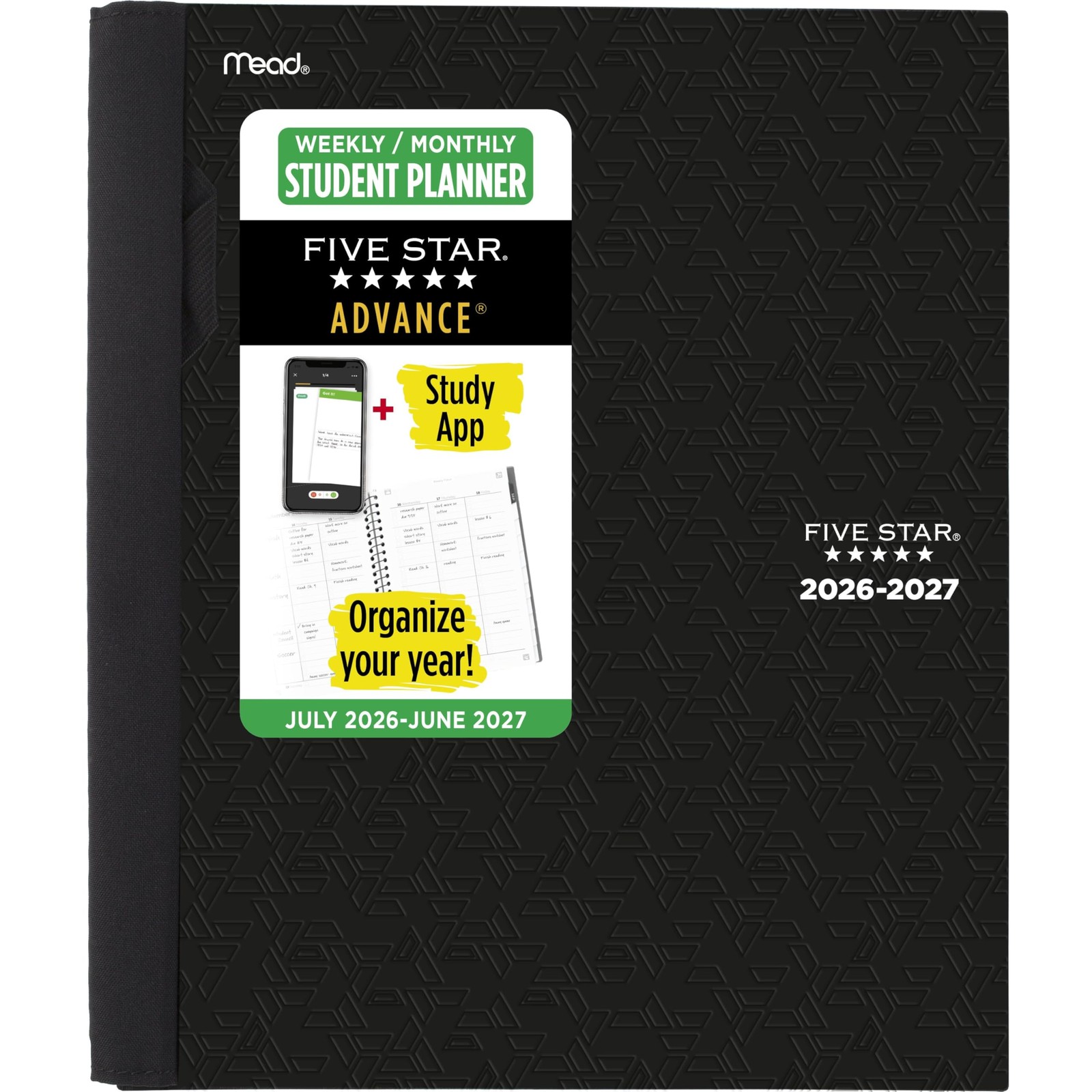 Planner 2026-2027 Weekly Monthly Academic 12 Month July June Black CAW65905