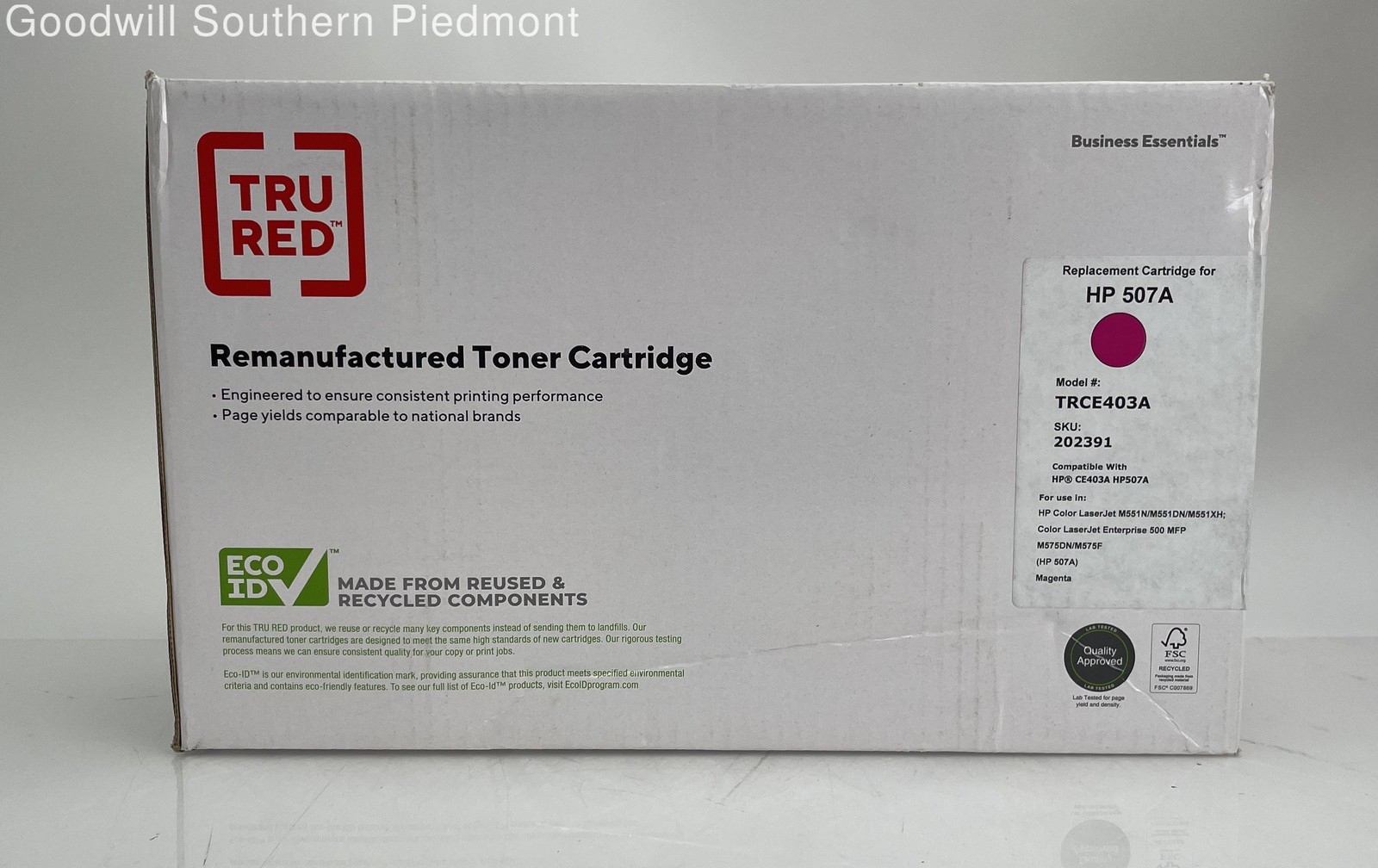 Tru Red TRCE403A Magenta Color Replacement Toner Cartridge for HP 507A - New