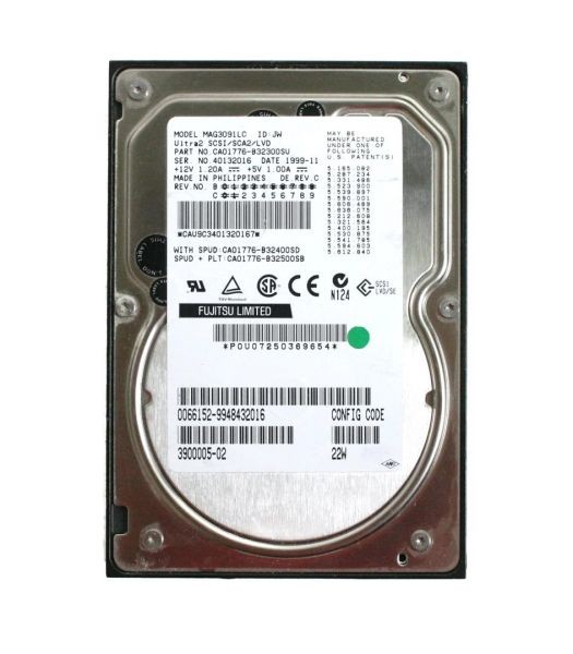 Hdd, 9.1gb scsi, 80 pin, p/n ca01776-b32300su, (911)