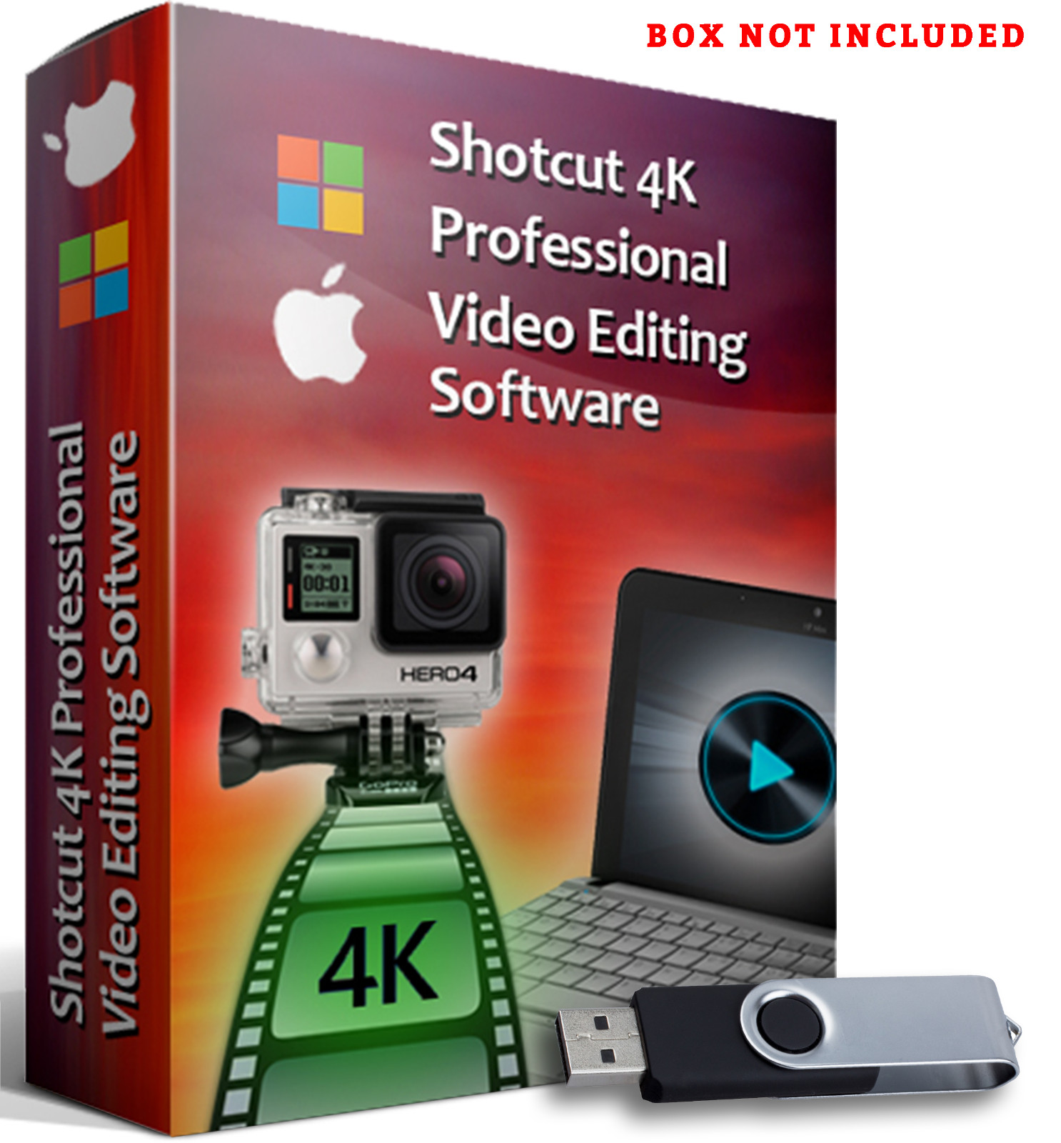 Shotcut Professional Video Editing Software Program-HD-4K Movie-Windows/Mac-US B