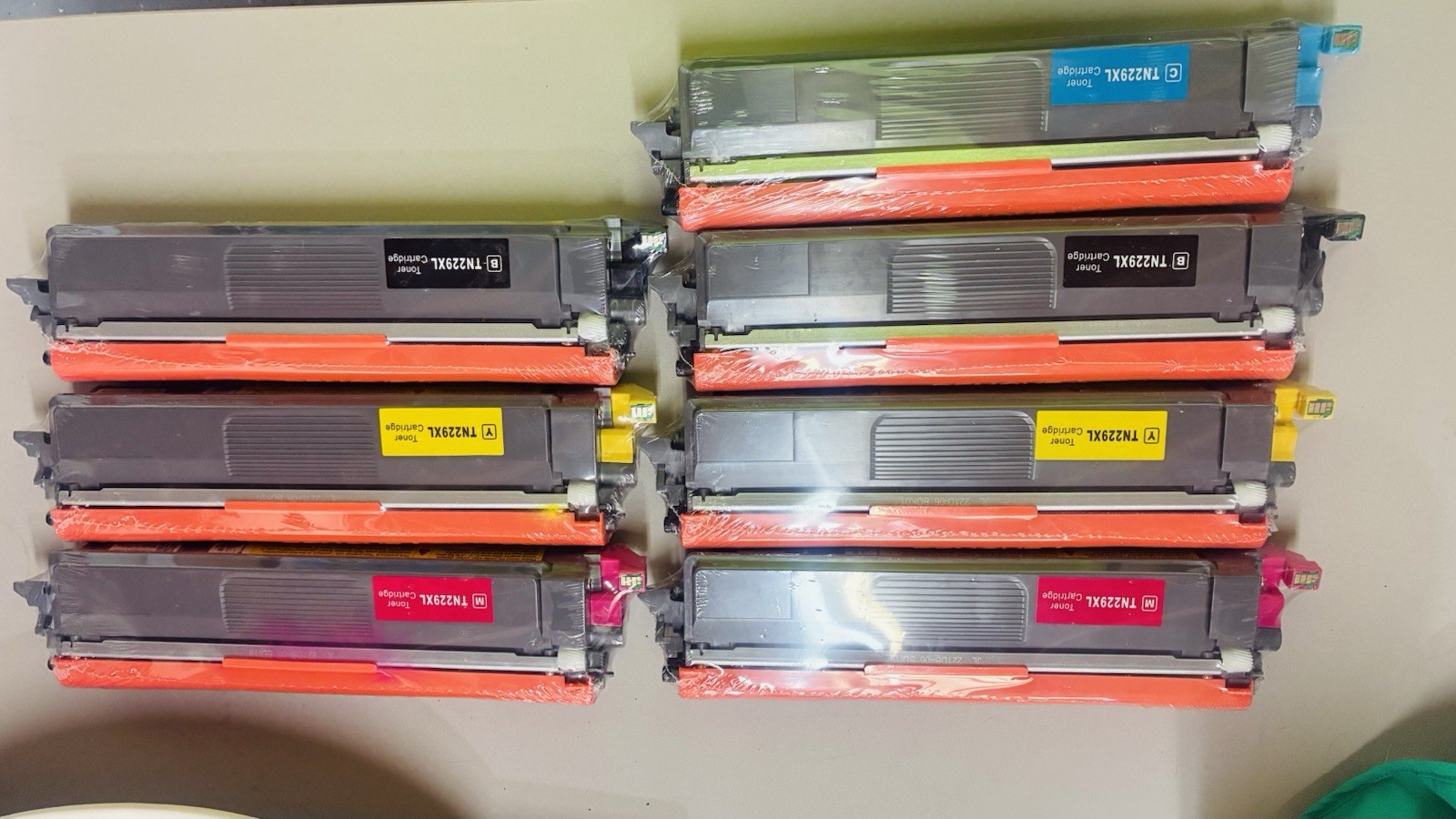 TN229XL Compatible Toner Cartridge Set 7pcs Cyan, Magenta, Yellow, Black