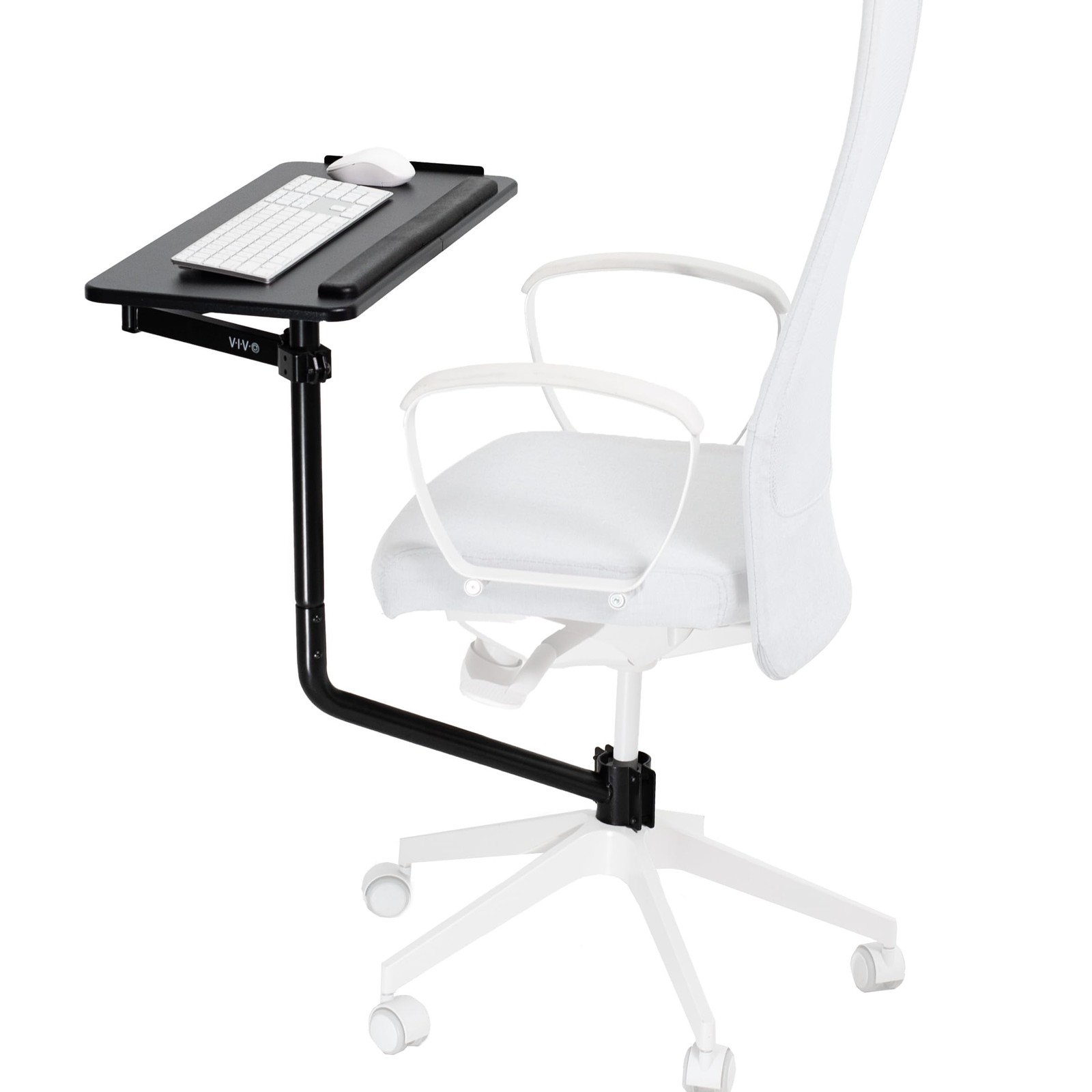 Keyboard Tray 26 x 12 In Ergonomic Office Chair Mount Black VIVO MOUNT-KB08C