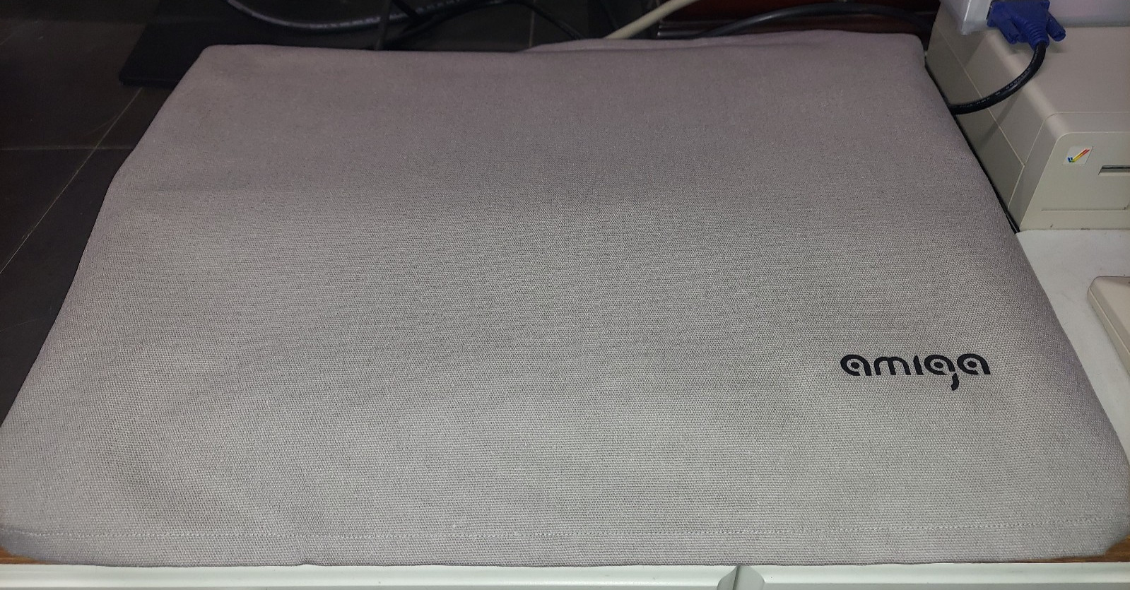 Commodore Amiga A500 Dust Cover - Grey/Black - New