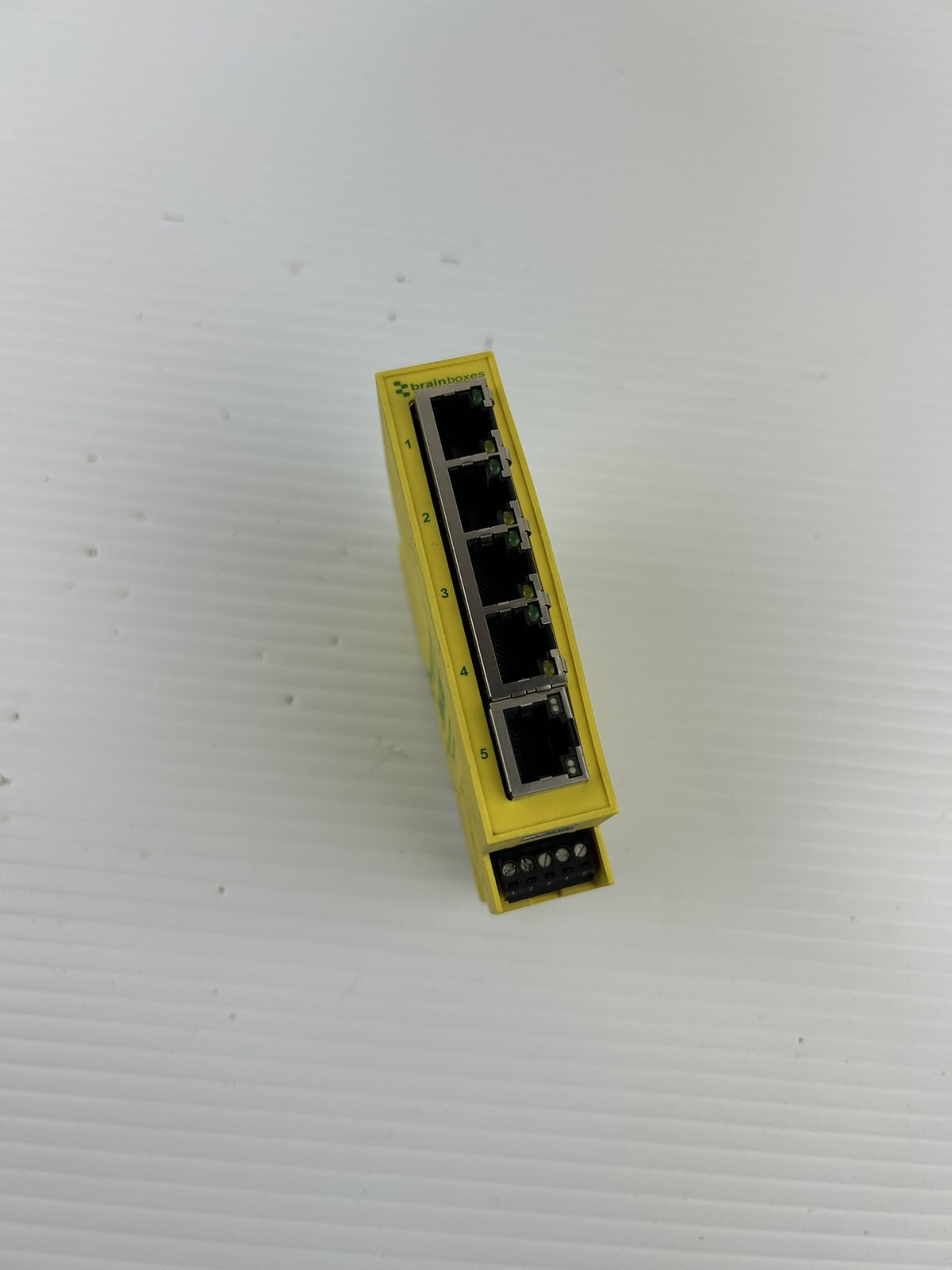 Brainboxes SW-505 Industrial Ethernet Switch 5 Port 10/100 DIN Rail 5-30VDC