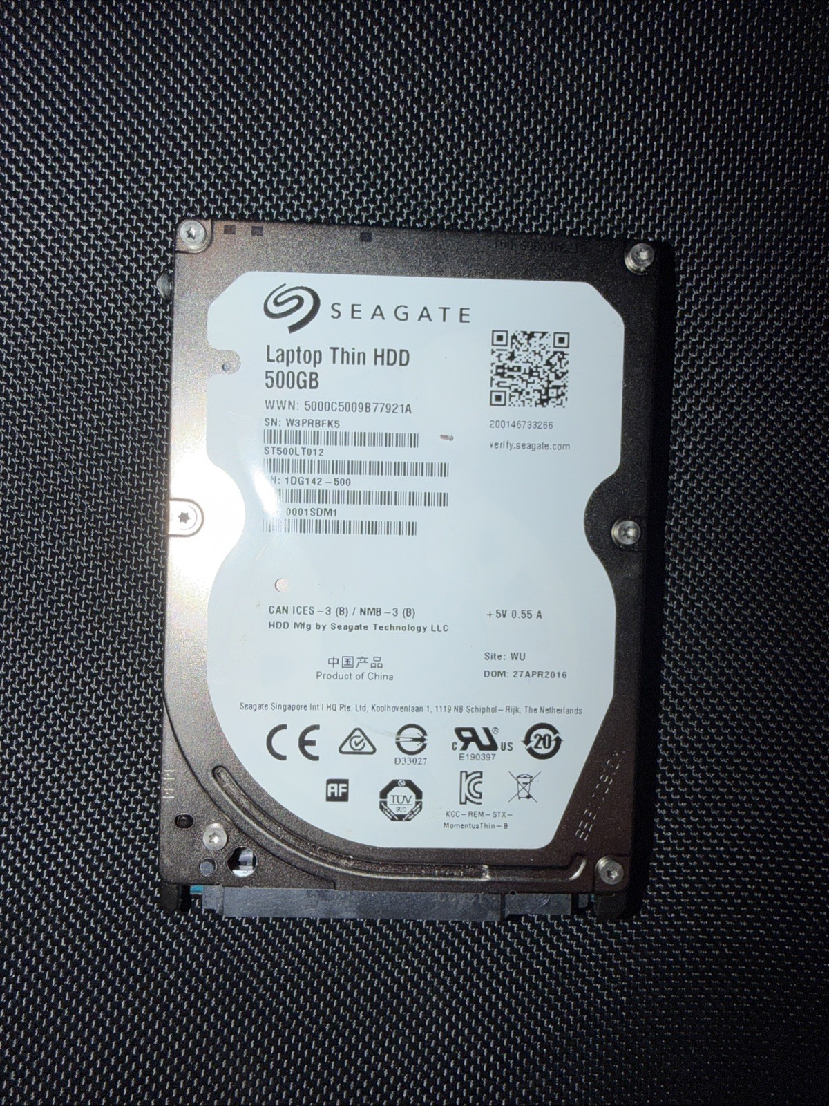 SEAGATE LENOVO IDEAPAD 110-15IBR 500GB HARD DRIVE WIN 11 ST500LT012 (HDD00023)
