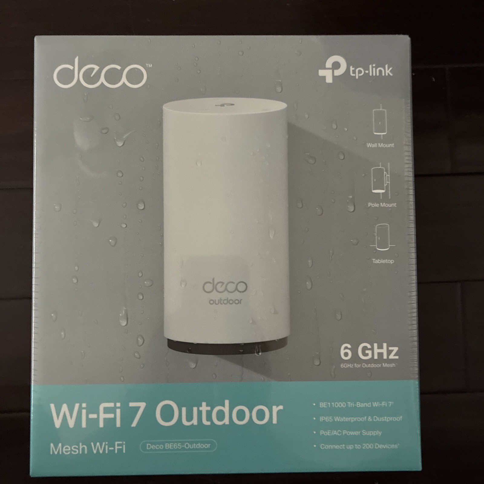 TP-Link Deco BE11000 Tri-Band Outdoor Mesh Wi-Fi 7 Router (BE65-Outdoor)