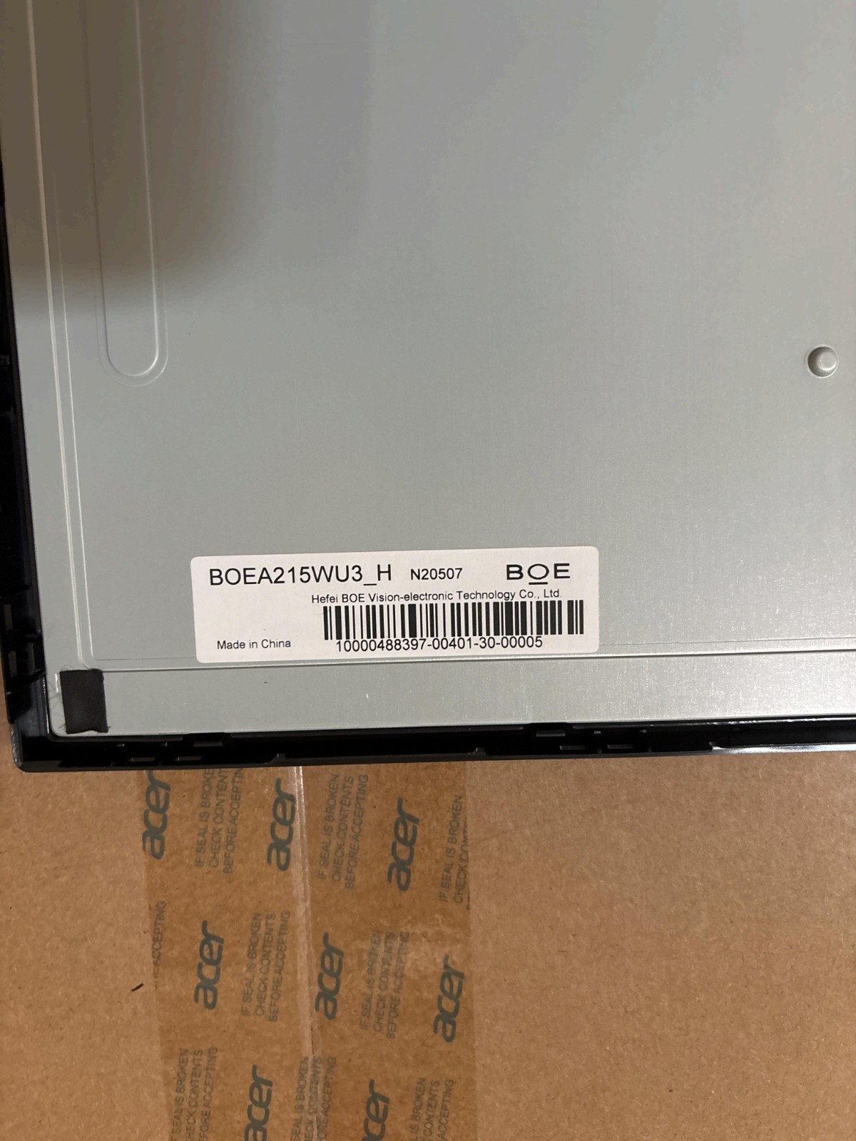 BOE A215WU3-H 21.5" LCD Screen Panel for Acer KL.2150E.014 V226HQL Monitor