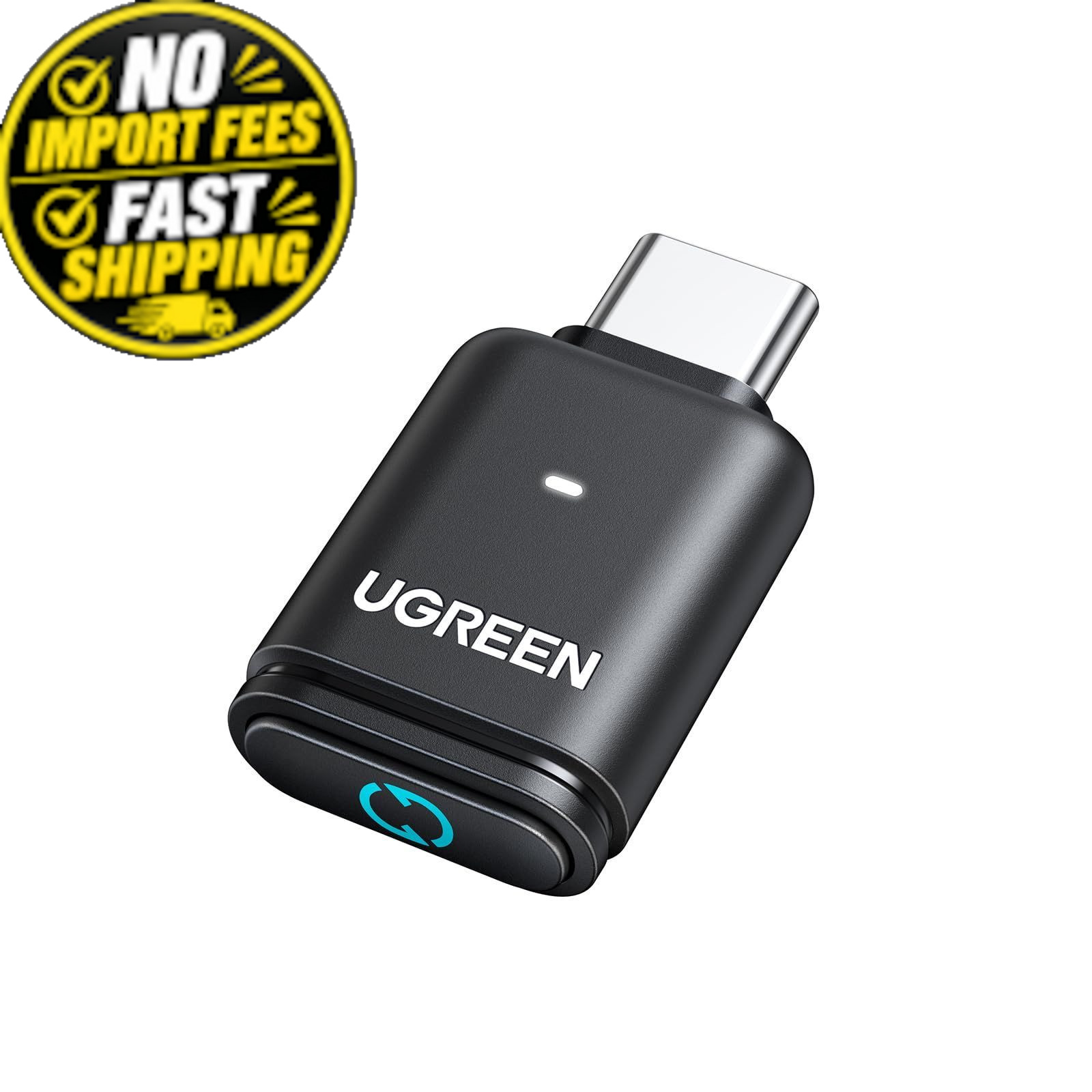 UGREEN USB-C Bluetooth Adapter for PS5 with APTX Low Standard, Green