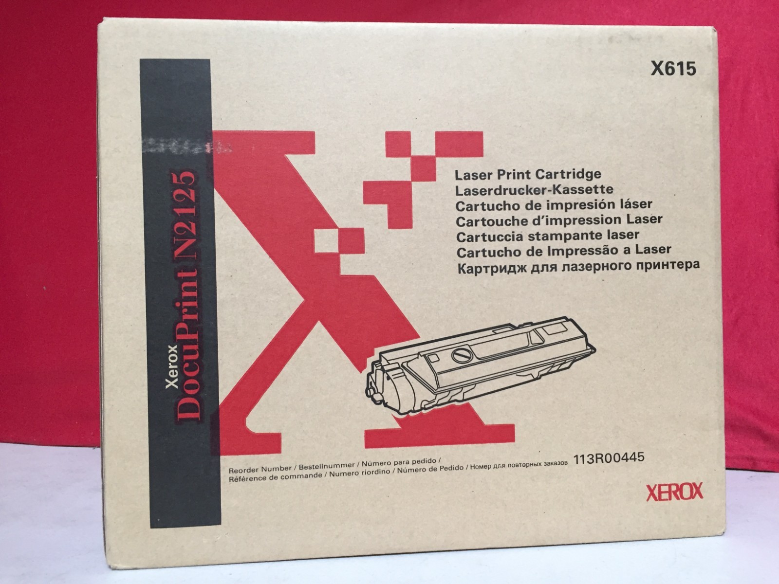 Xerox DocuPrint N2125 Genuine Black Laser Print Cartridge 113R00445 X615