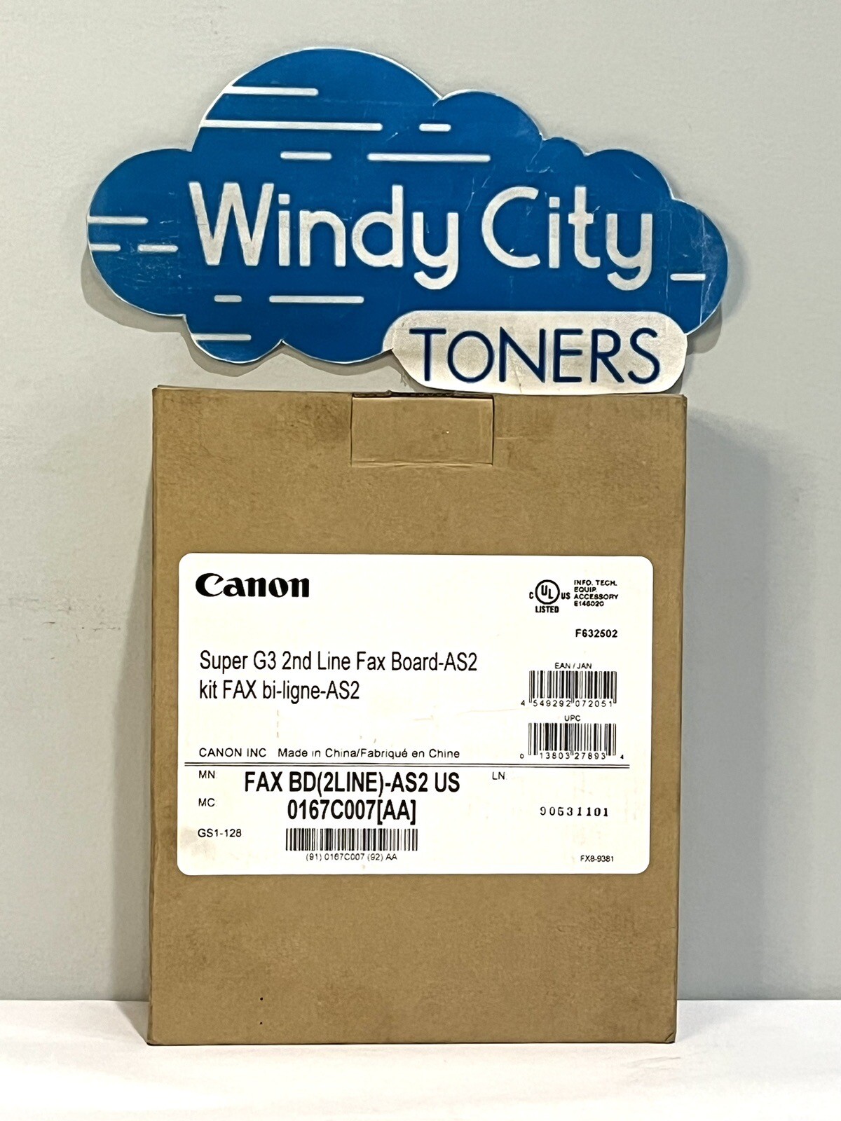 Canon 0167C007AA Super G3 2nd Line Fax Board-AS2 US Kit IR-C5550I IR-C5535I NEW