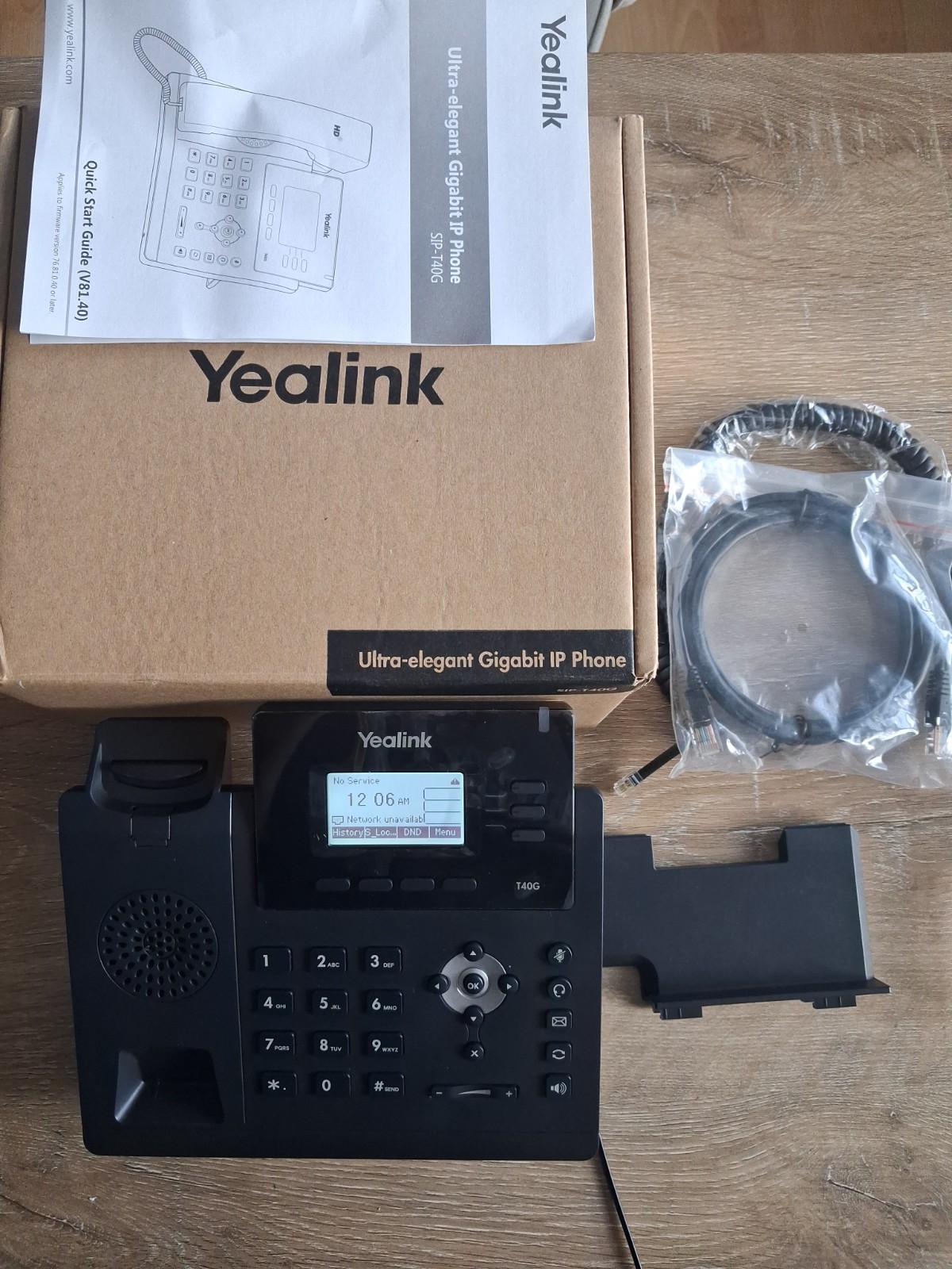 Yealink SIP-T40G Ultra-Elegant Gigabit IP VoIP Phone - Open Box Unused