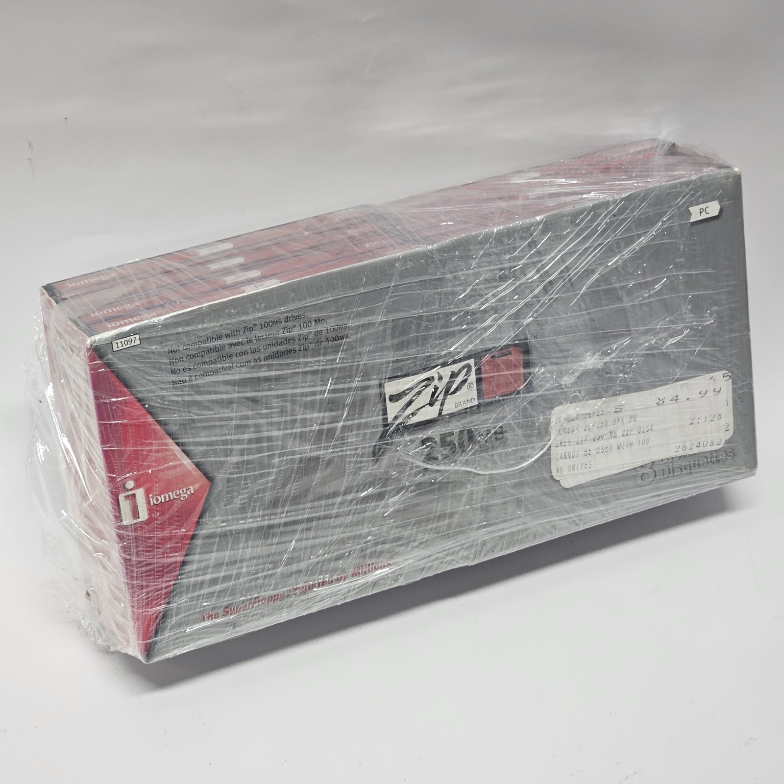 iOMEGA Zip 250MB Floppy Disks 8 Count PC/Mac 2003 NOS NEW OLD STOCK NEW SEALED 