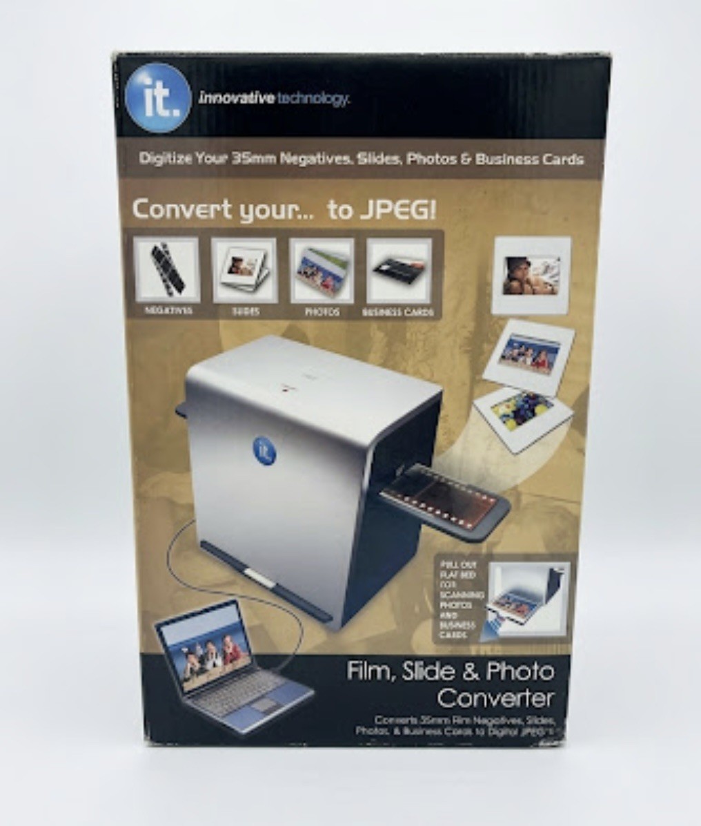 IT Innovative Technology Film Slide Photo Converter scanner New In Box ITNS-500