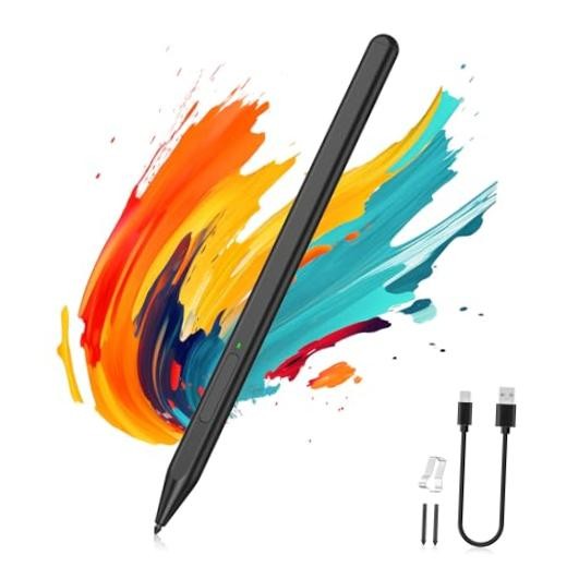 Stylus Pen for Surface, Rechargeable MPP 1.51 Tilt Stylus Pen for HP | Black