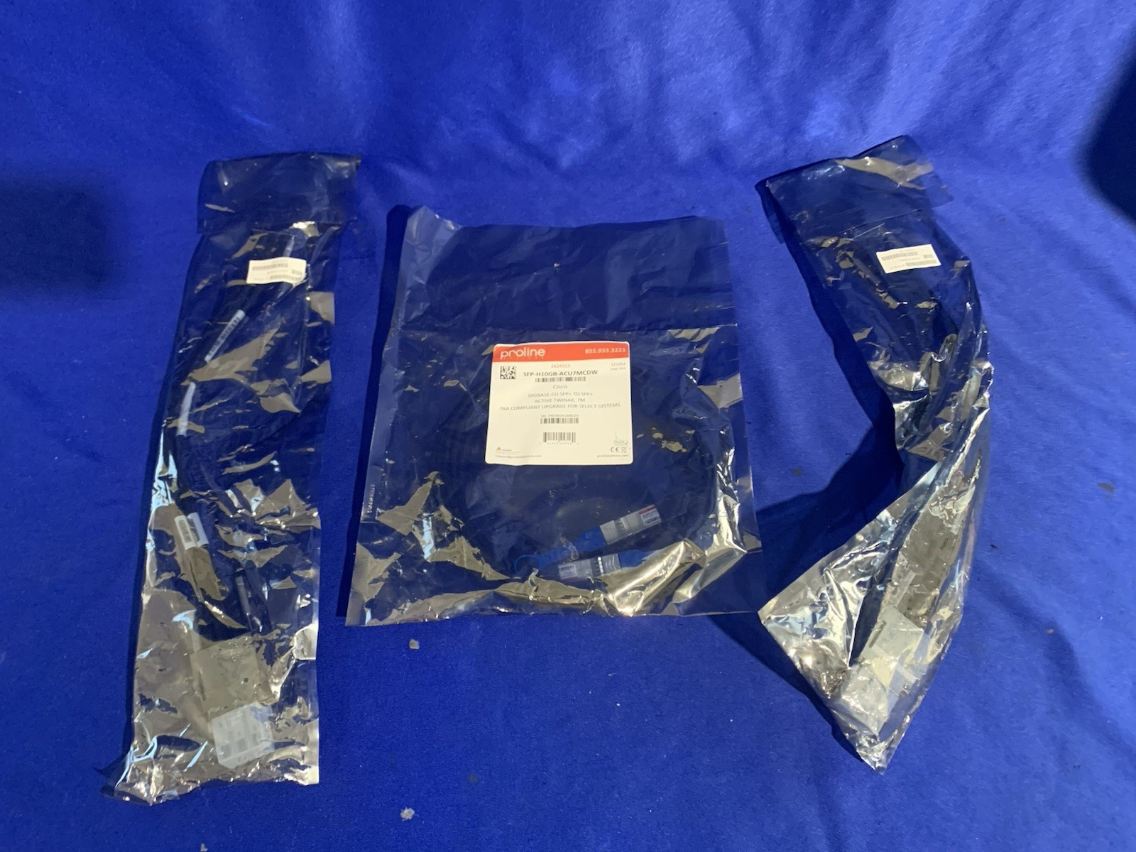 Genuine Cisco STACK-T1-50cm Cable x2 & SFP-H10GB-ACU7MCDW - New Sealed Mxd Lot 3