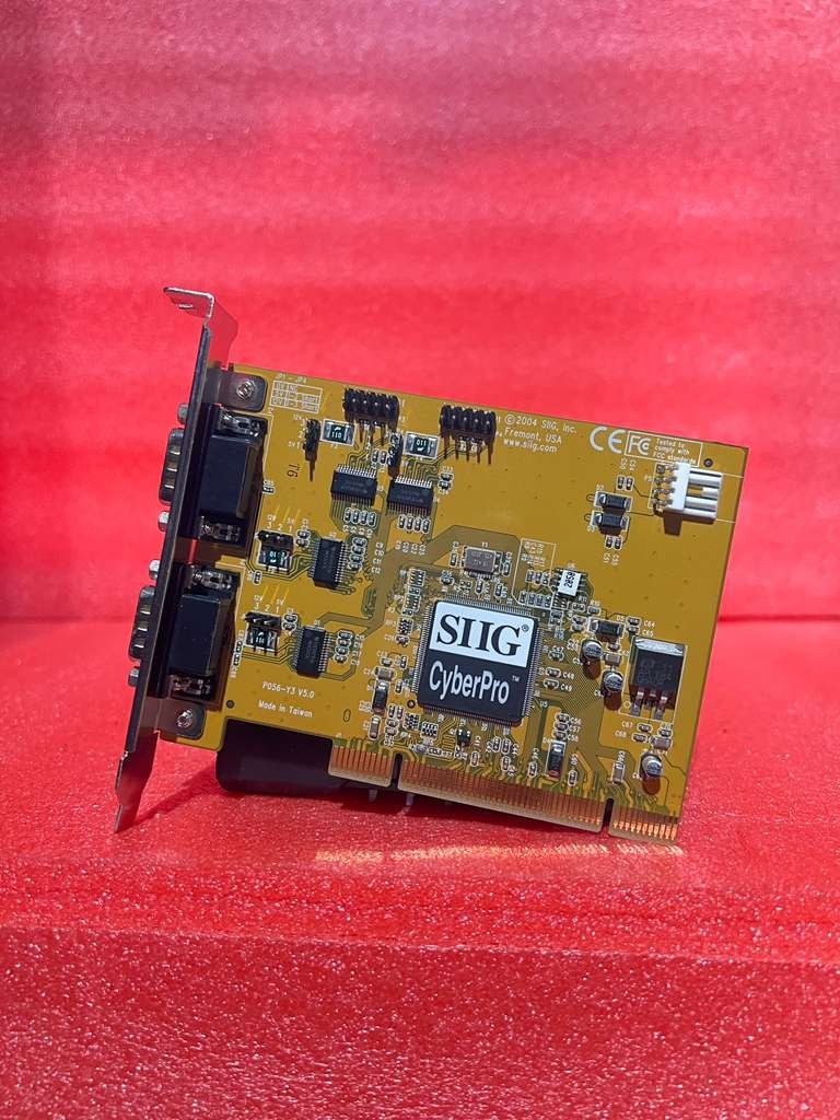 SIIG CYBERPRO JJ-P45012 CyberSerial PCI 2-Port RS-232 Controller I/O Card
