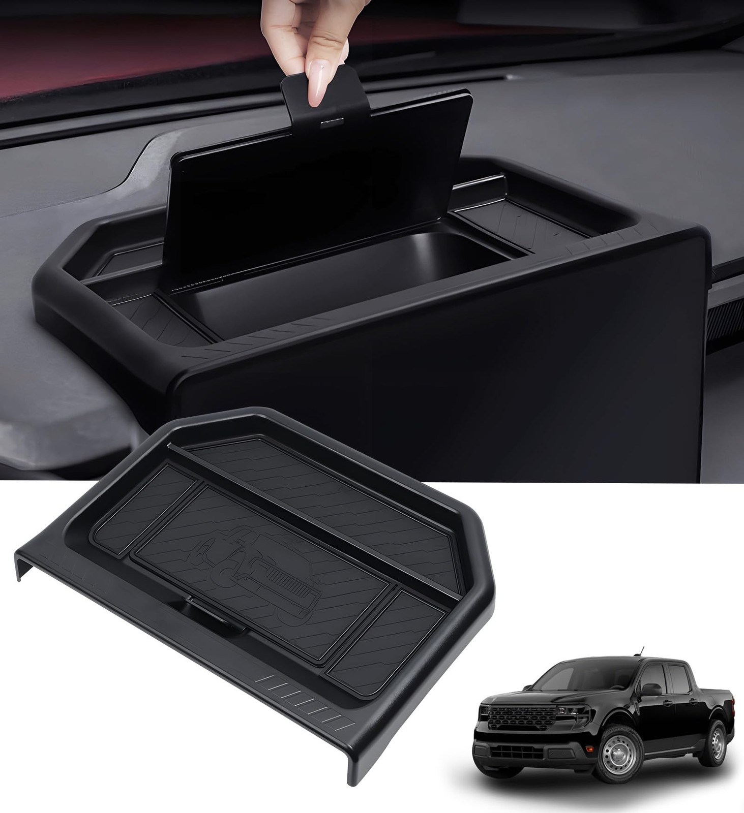 Dashboard Storage Tray Dash Organizer For Ford Maverick 2025-26 13.2" Screen