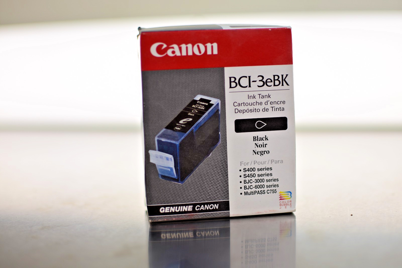 Genuine Canon BCI-3eBK Black Ink Cartridge
