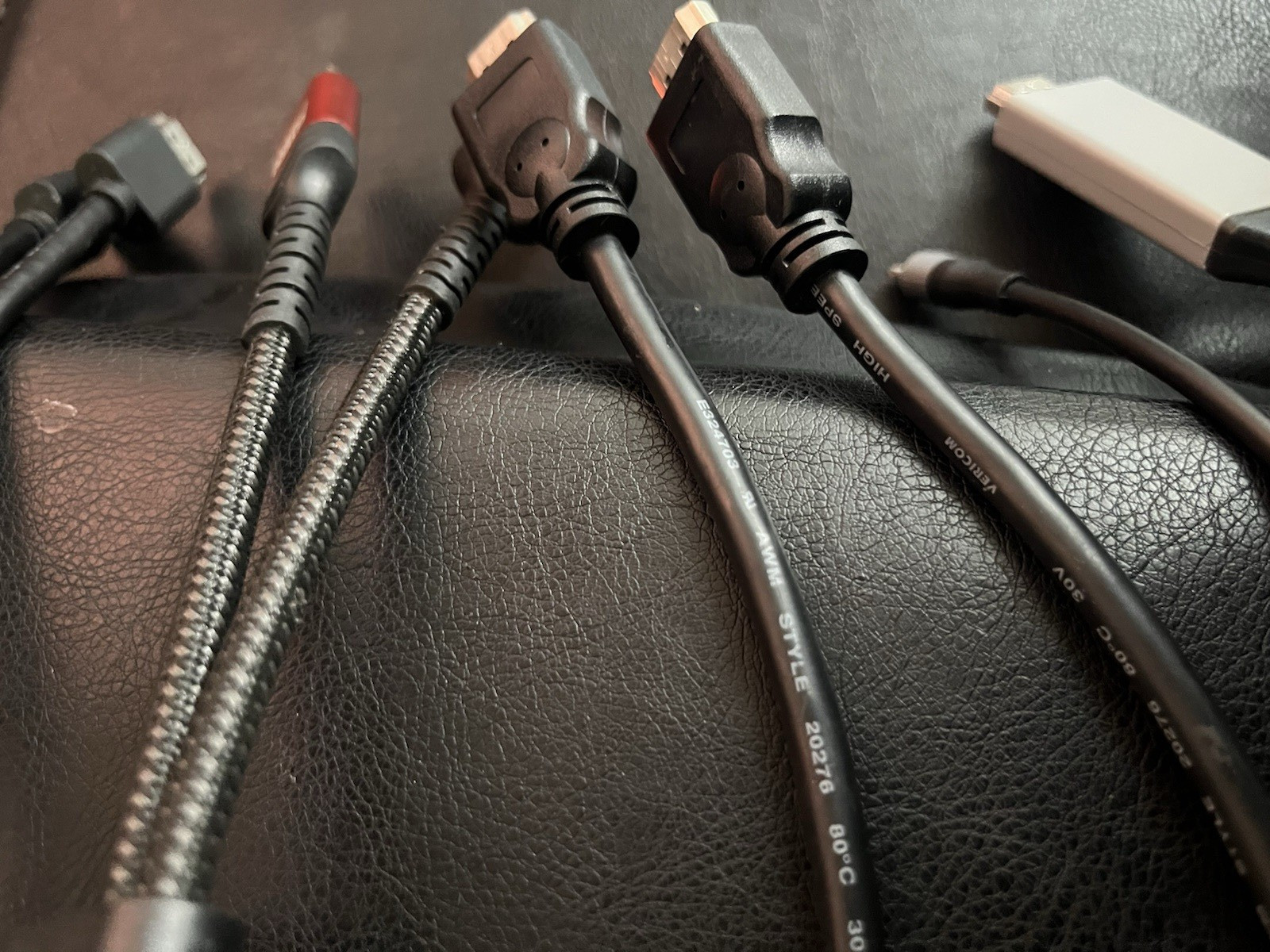 HDMI to various outputs lot of 4 different chords