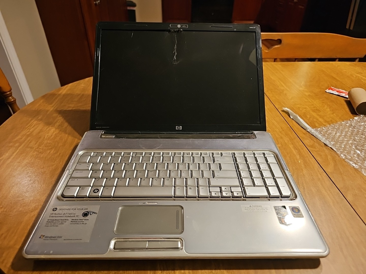 HP Pavilion Laptop Intel Core 2 Duo 15.4" Windows Vista