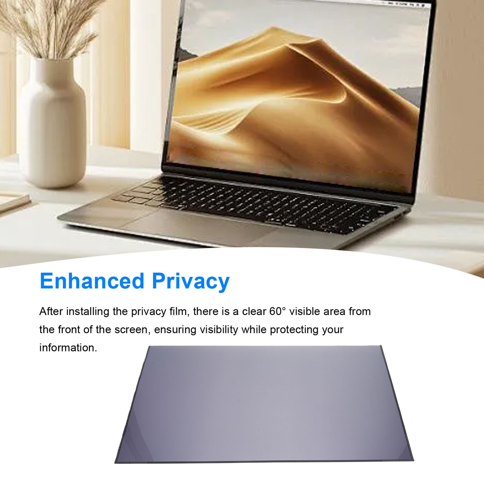 Magnetic Privacy Screen 27 Inch 16:9 HD Clarity Oil Proof Privacy Screen