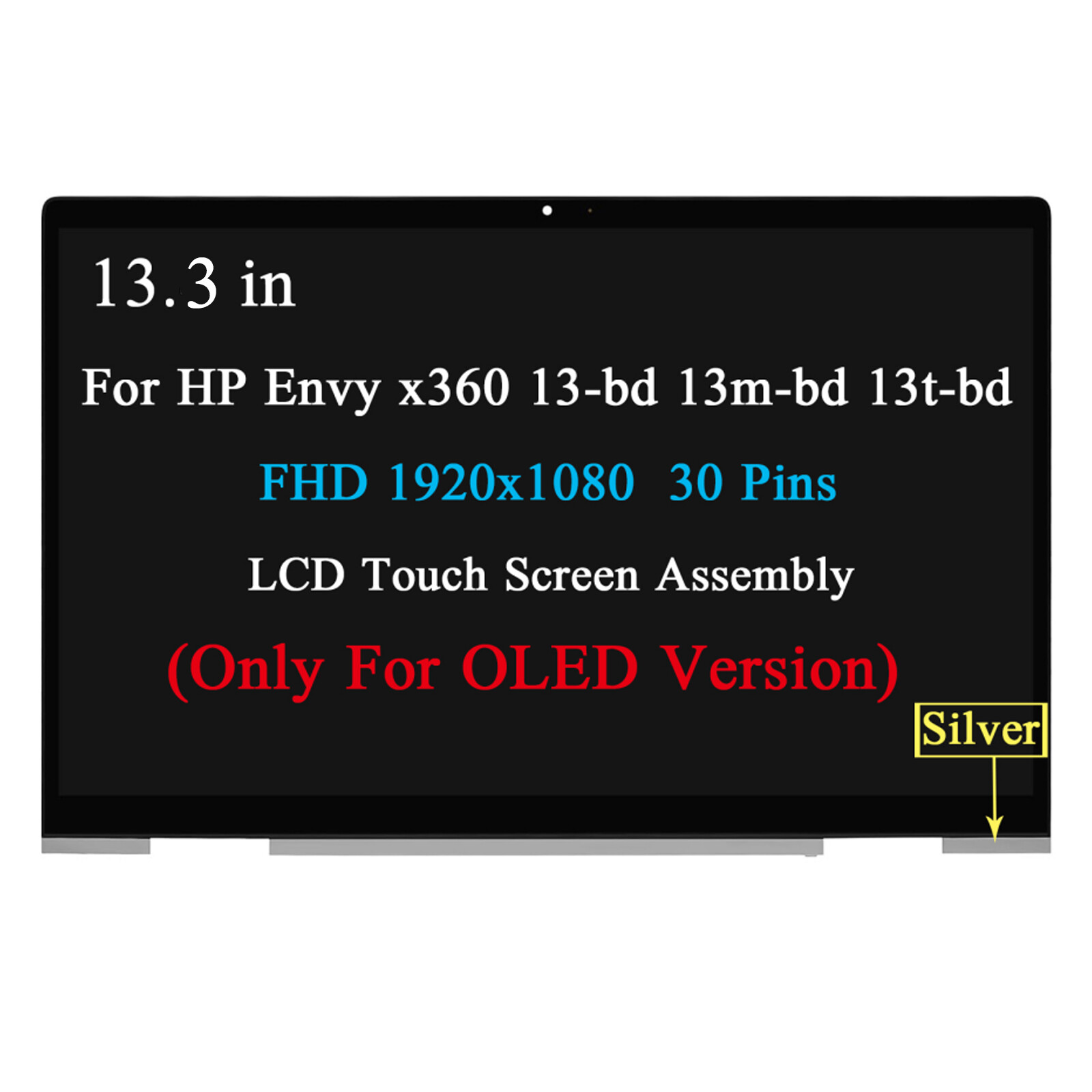 M35738-1J0 13.3" OLED FHD LCD Touch Screen for HP Envy 13m-bd1033dx 13m-bd0033dx