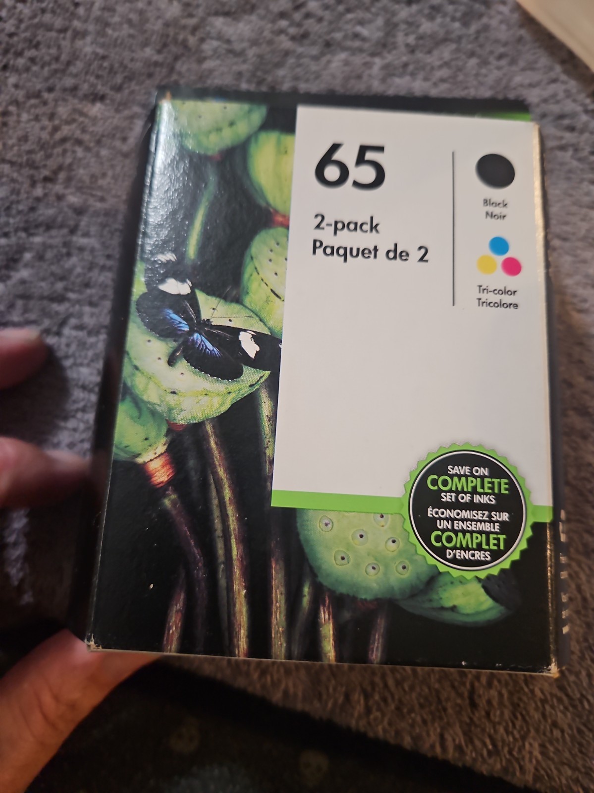 HP 65 (T0A36AN) Black & Tri-color Original Ink Cartridges