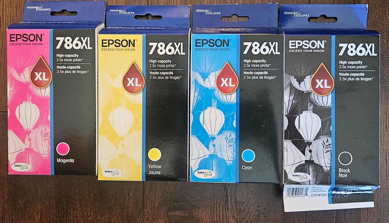 Epson 786XL Black, Cyan, Magenta and Yellow (06/2019, 10/2020)
