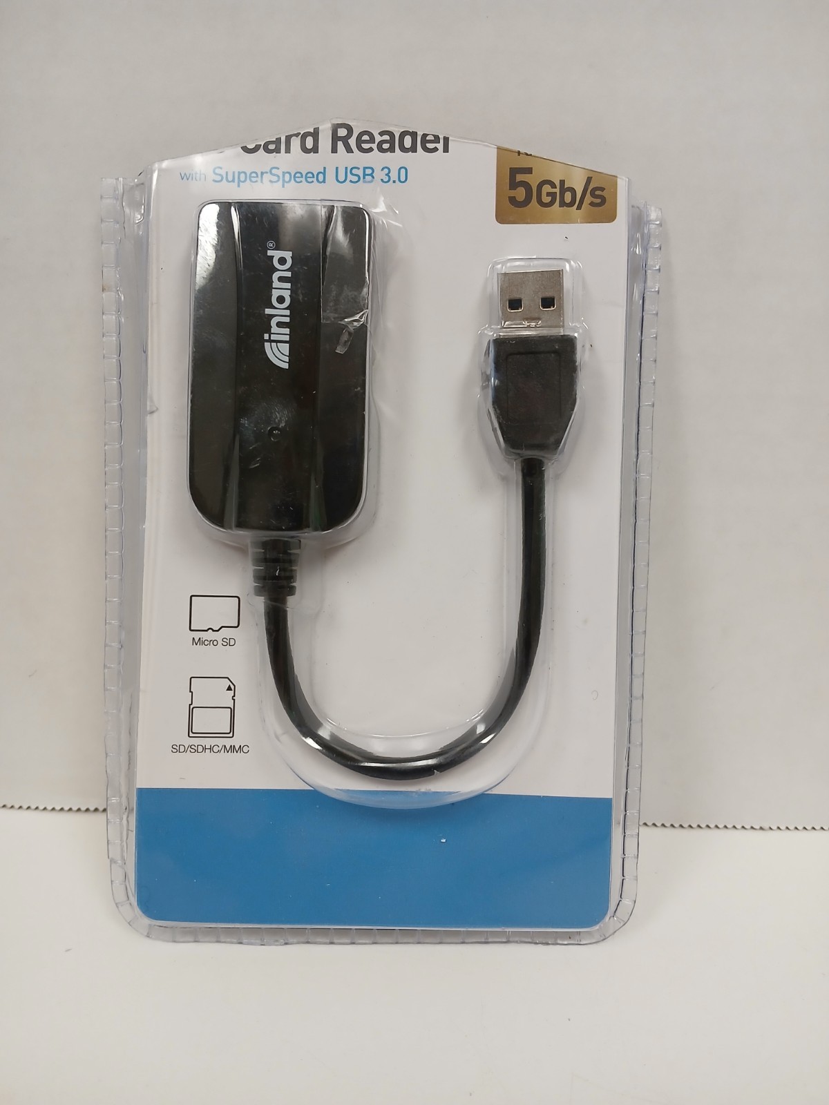 Inland SD Card Reader with Super Speed USB 3.0